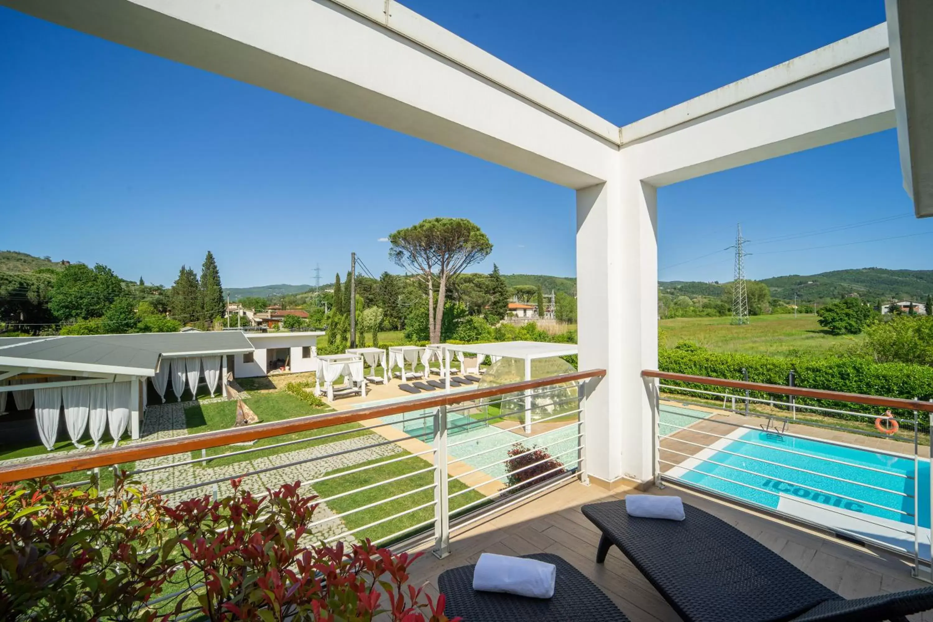 Balcony/Terrace, Pool View in iConic Wellness Resort