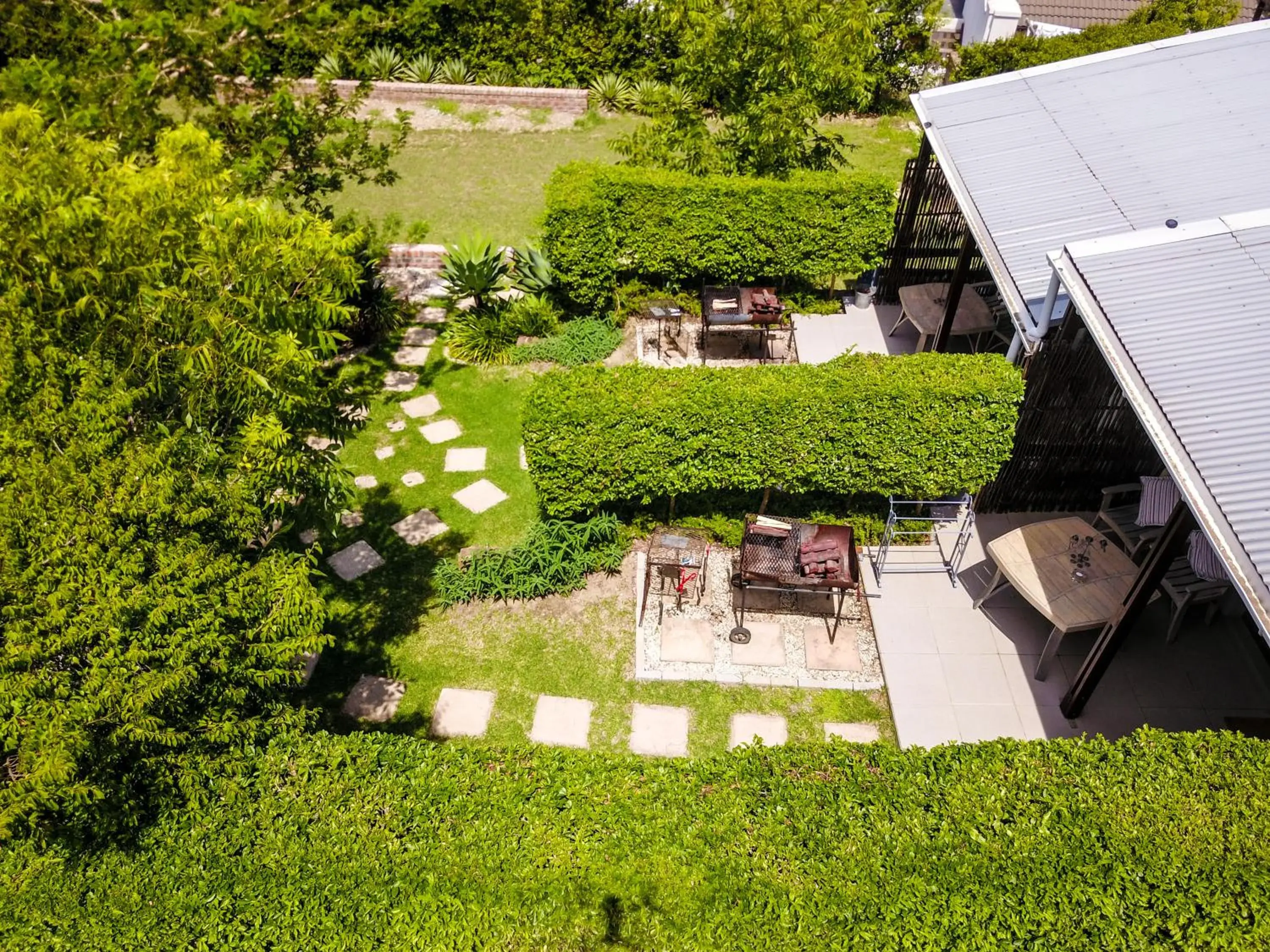 BBQ facilities, Bird's-eye View in A Hilltop Country Retreat