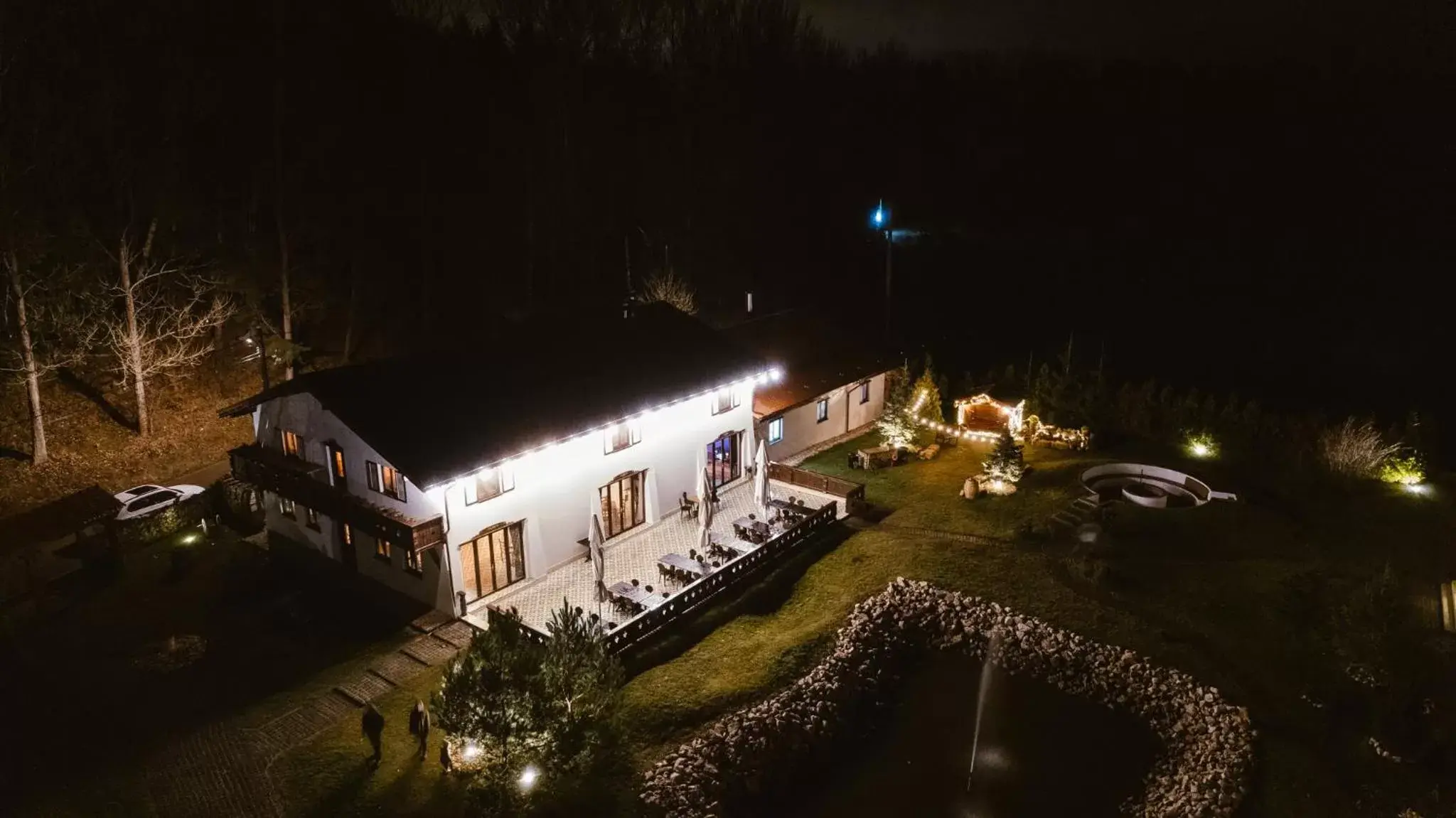 Property building, Bird's-eye View in Wolkendorf Bio Hotel & Spa