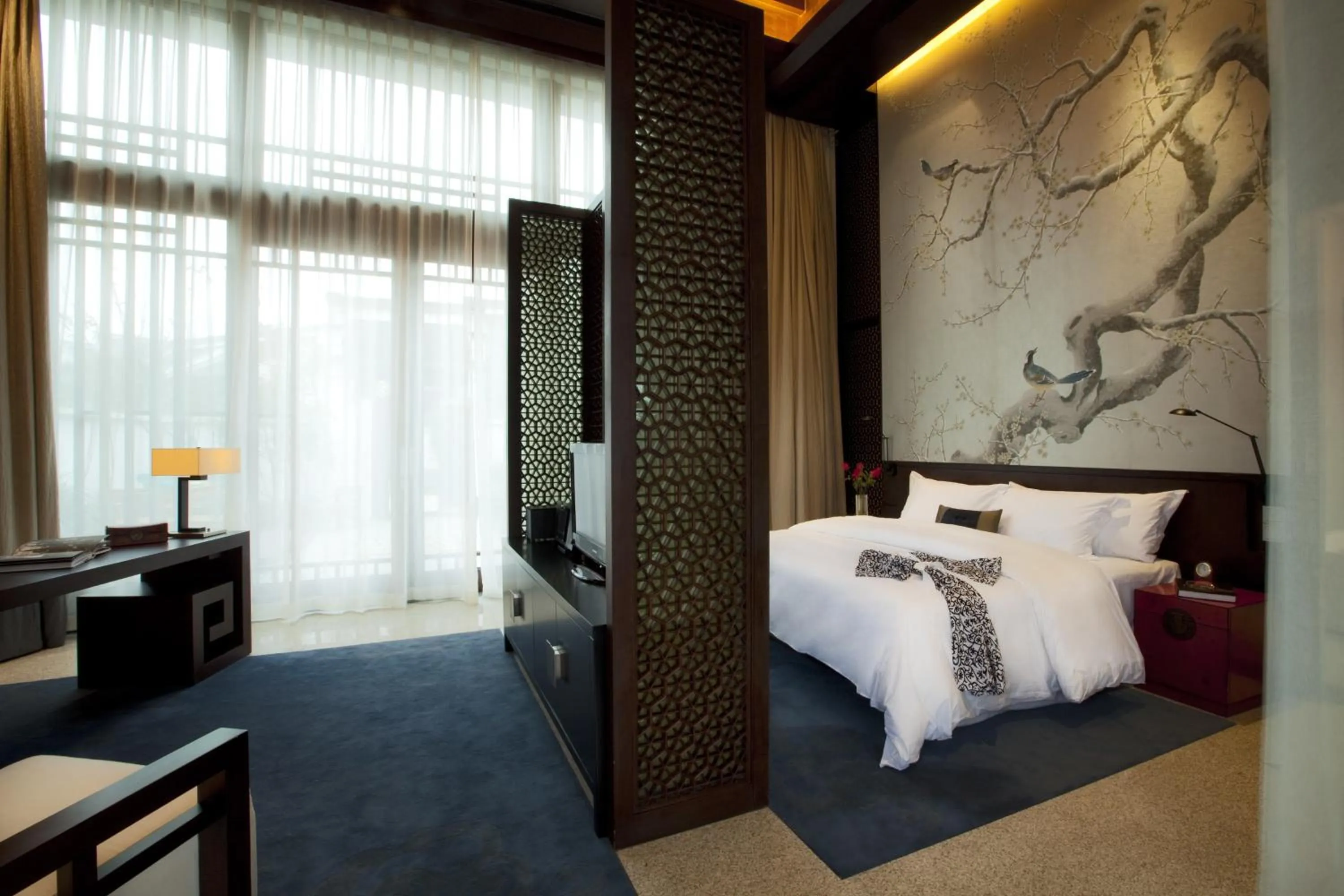 Bed in Banyan Tree Hangzhou