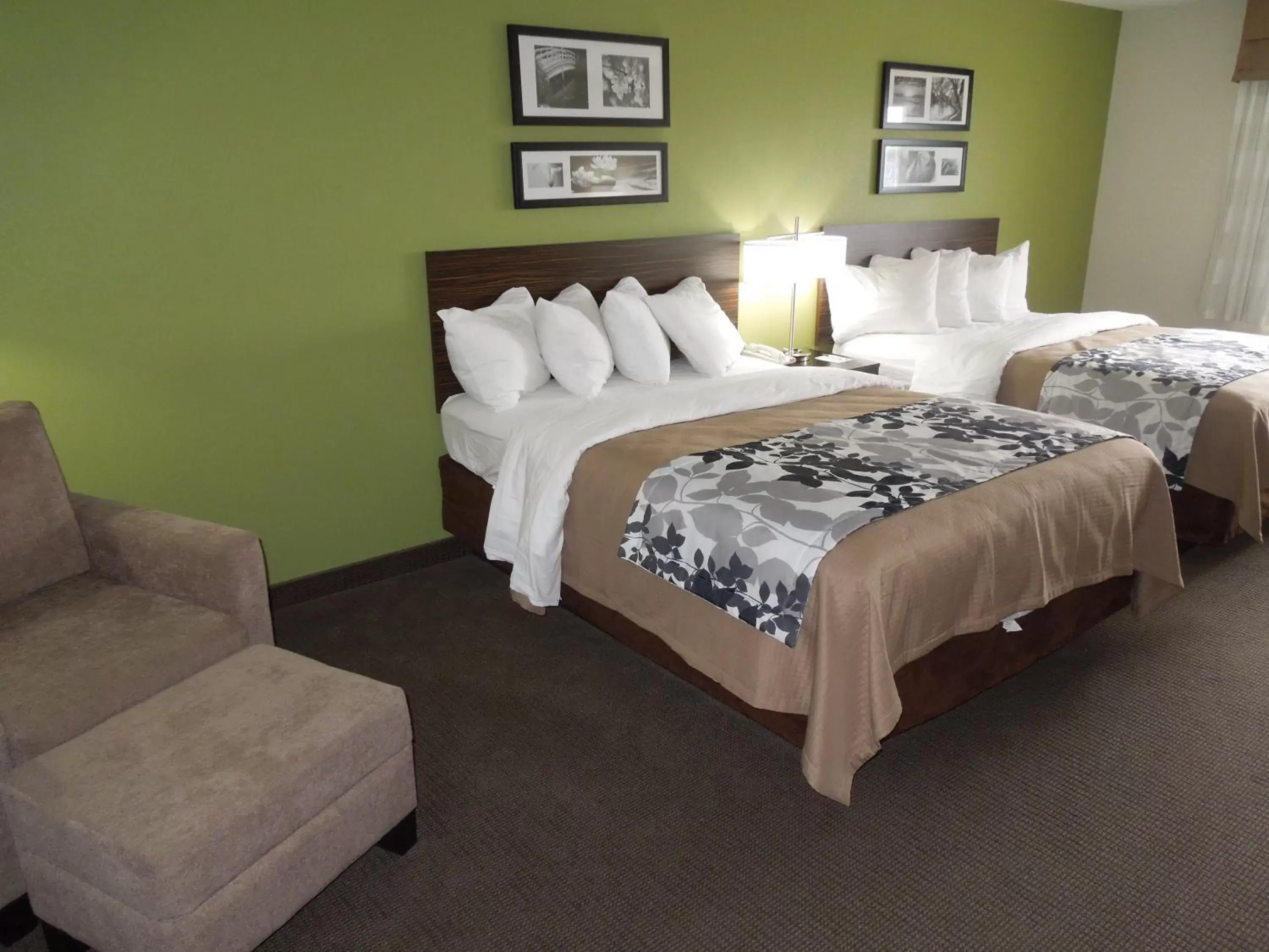 Queen Room with Two Queen Beds - Non-Smoking in Sleep Inn & Suites Harrisburg – Hershey North