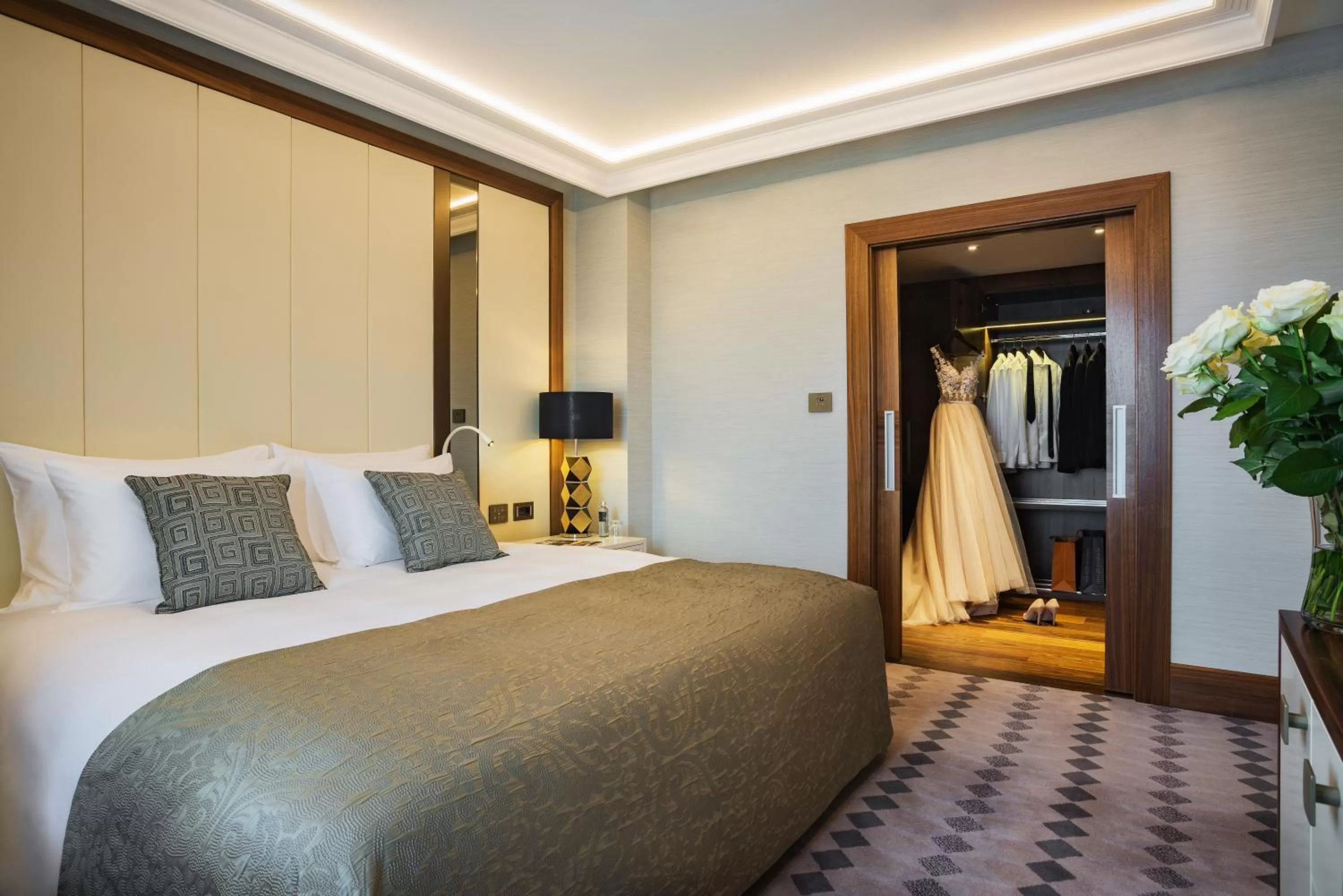 Bedroom, Bed in Grand Hotel Kempinski Riga