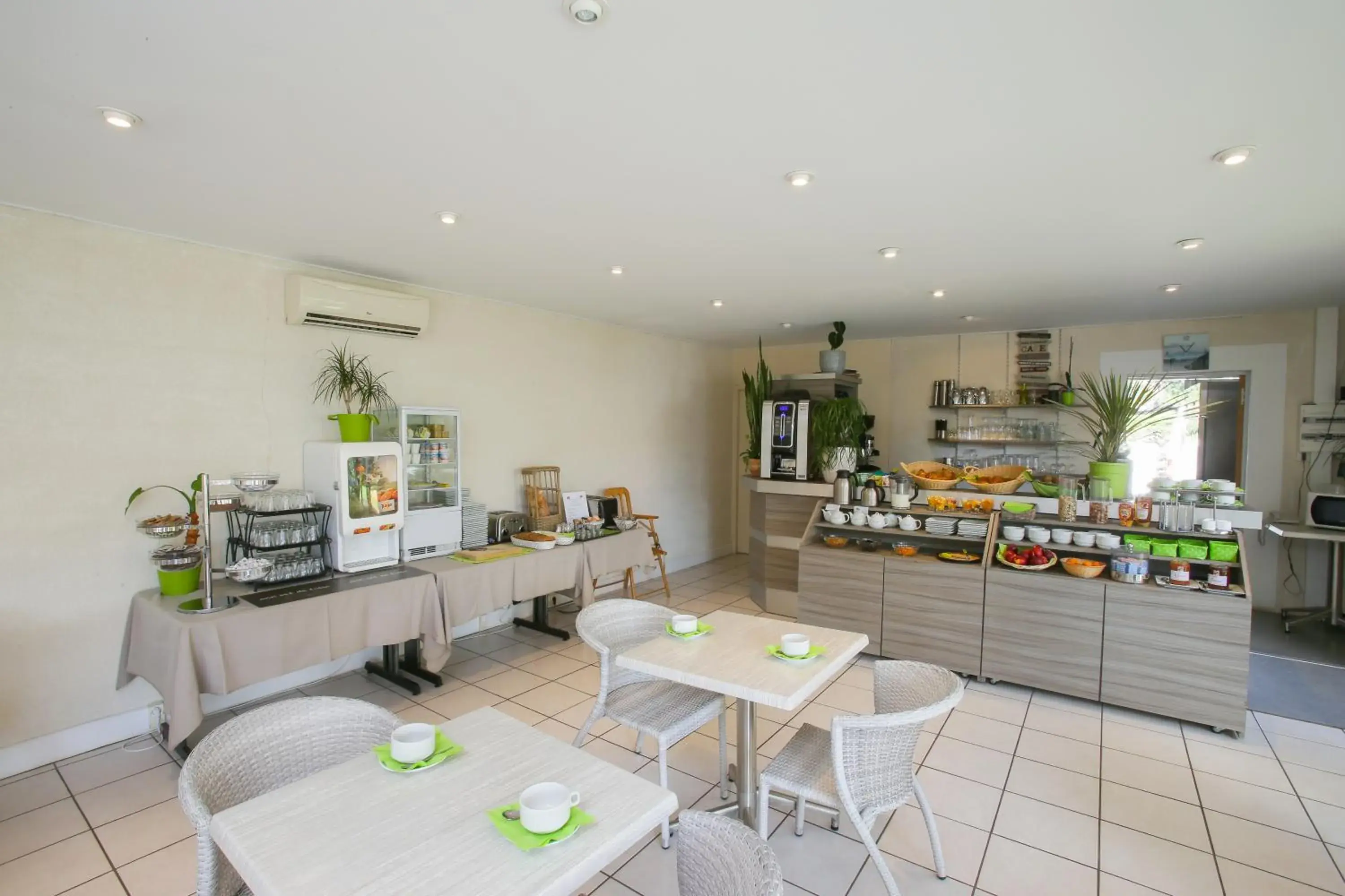 Buffet breakfast in Logis Hôtel La Forestière Buffet breakfast in Logis Hôtel La Forestière