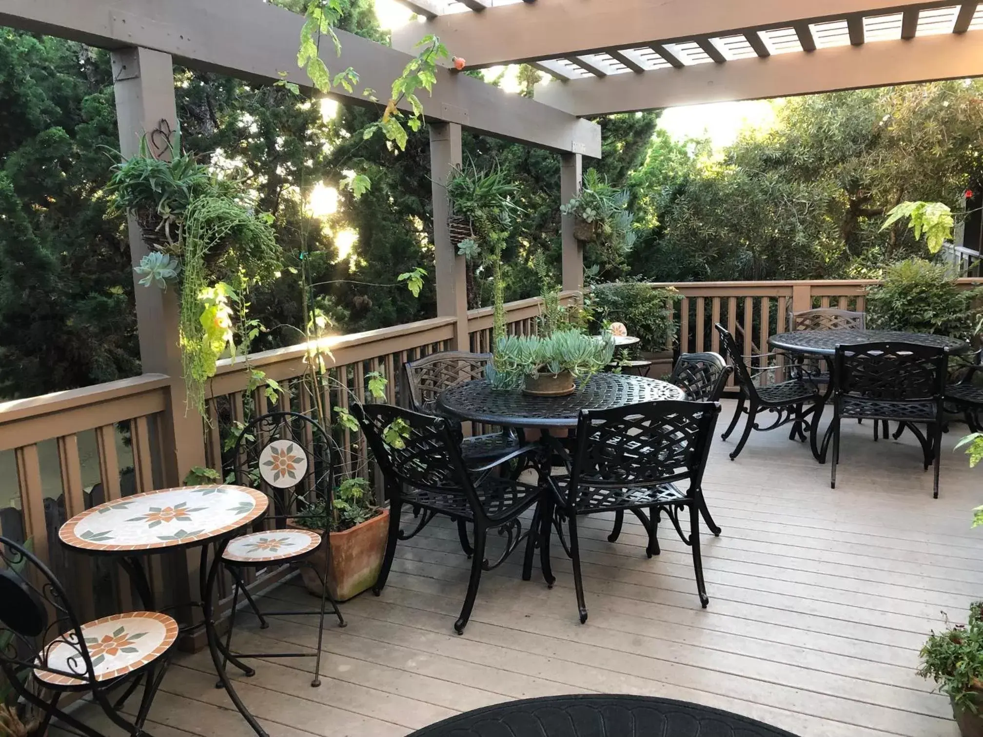 Patio in Little Sur Inn