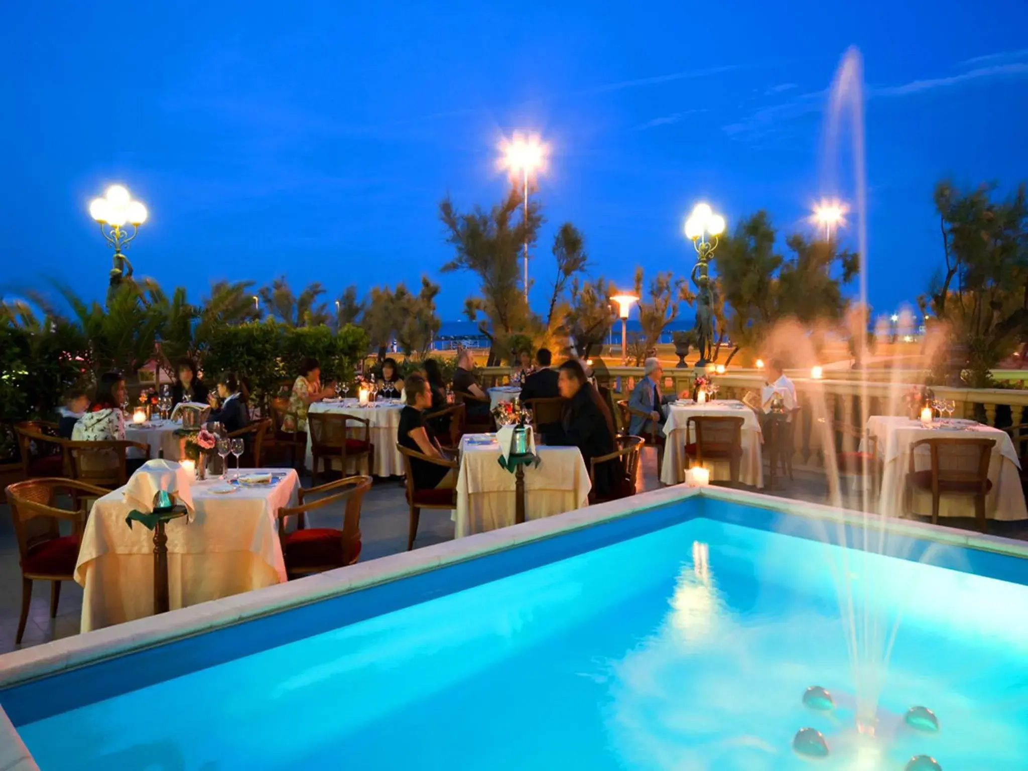Restaurant/places to eat, Swimming Pool in Hotel Vittoria
