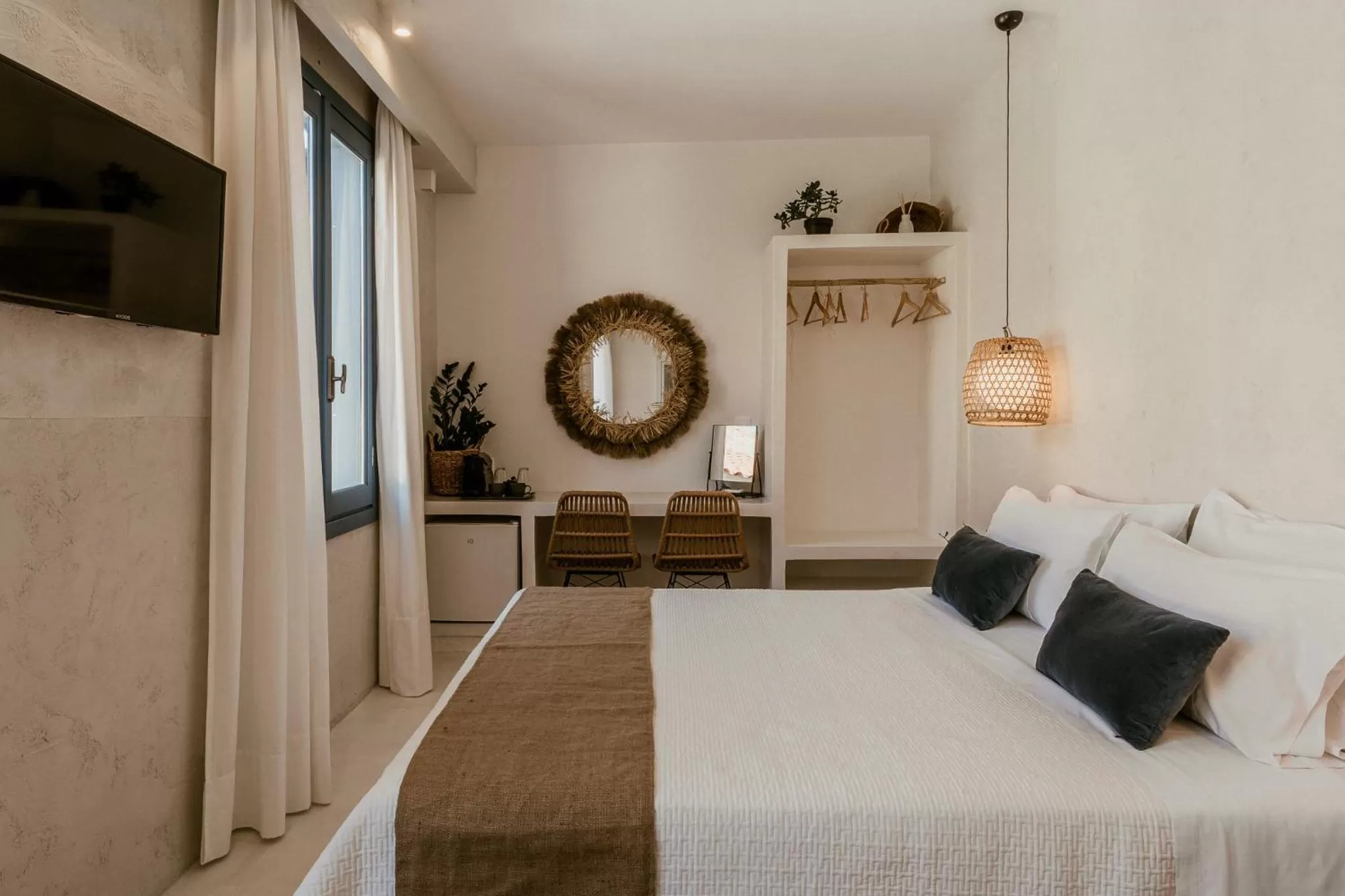 Bedroom, Bed in BOĒM Boutique Hotel Lefkada