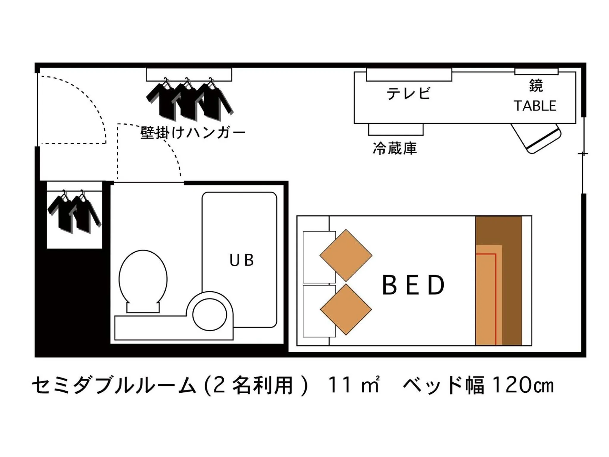 Floor plan in Hotel Areaone Kitaibaraki