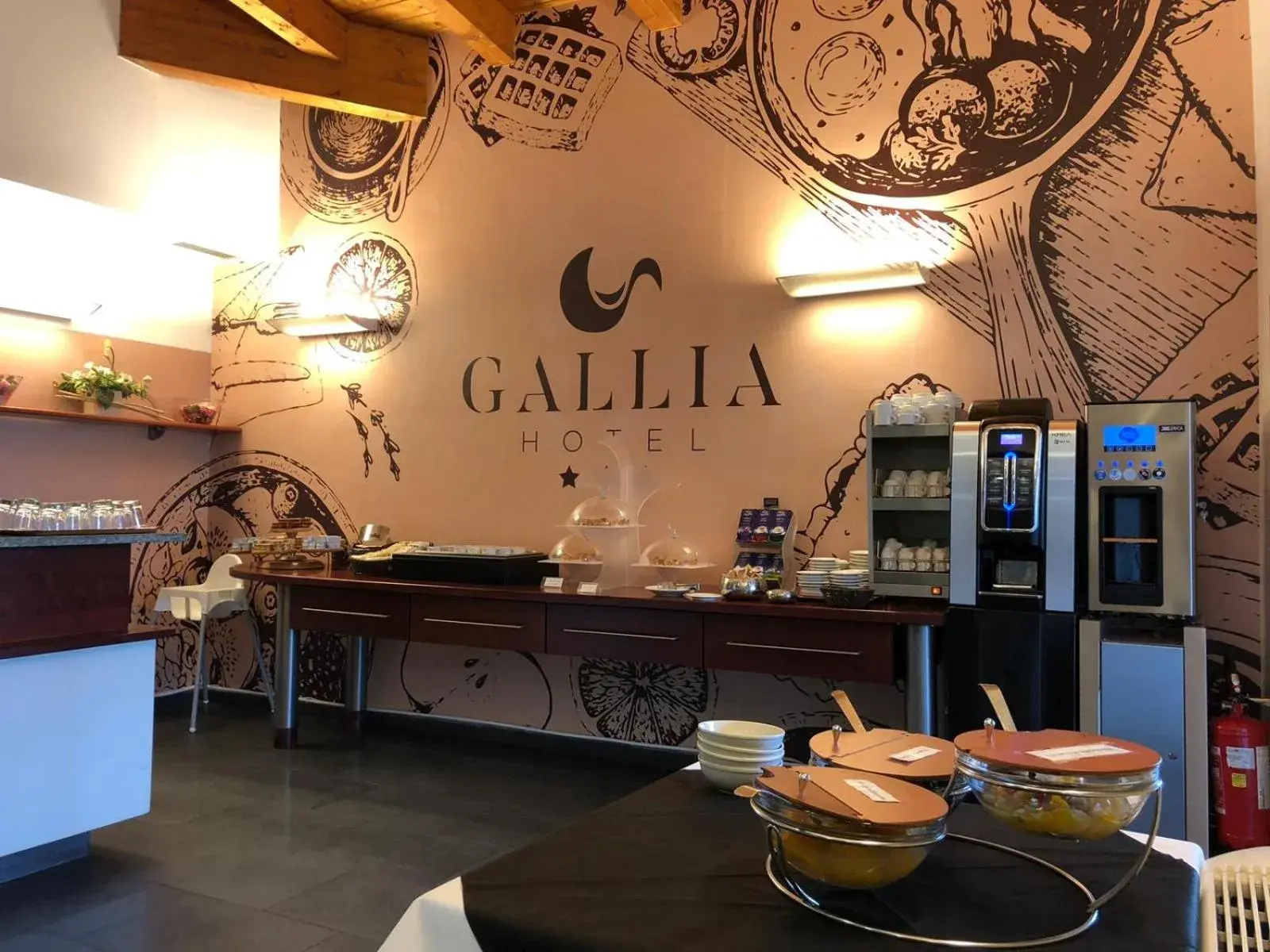 Buffet breakfast, Restaurant/Places to Eat in Hotel Gallia