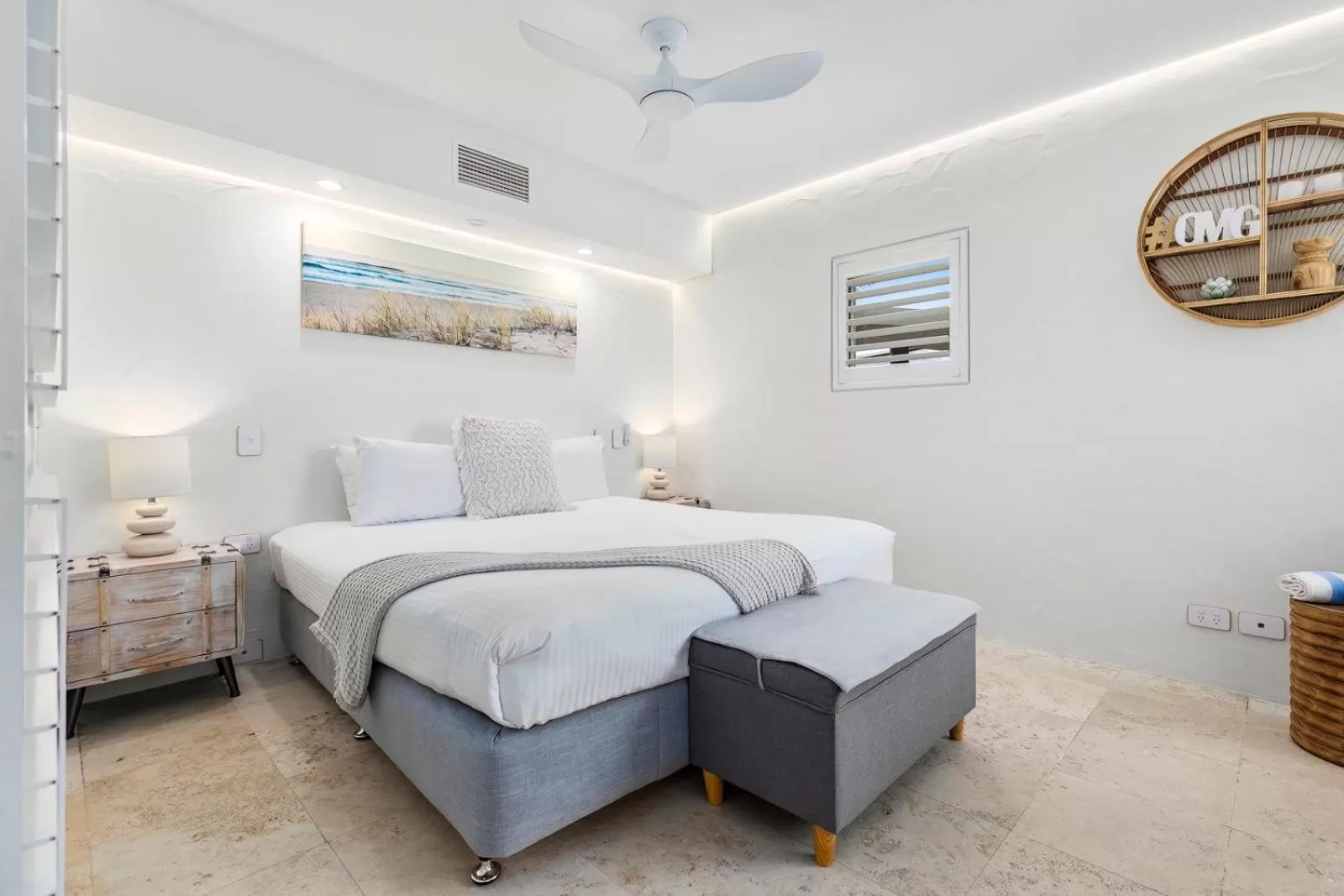 Bed in Noosa Blue Resort