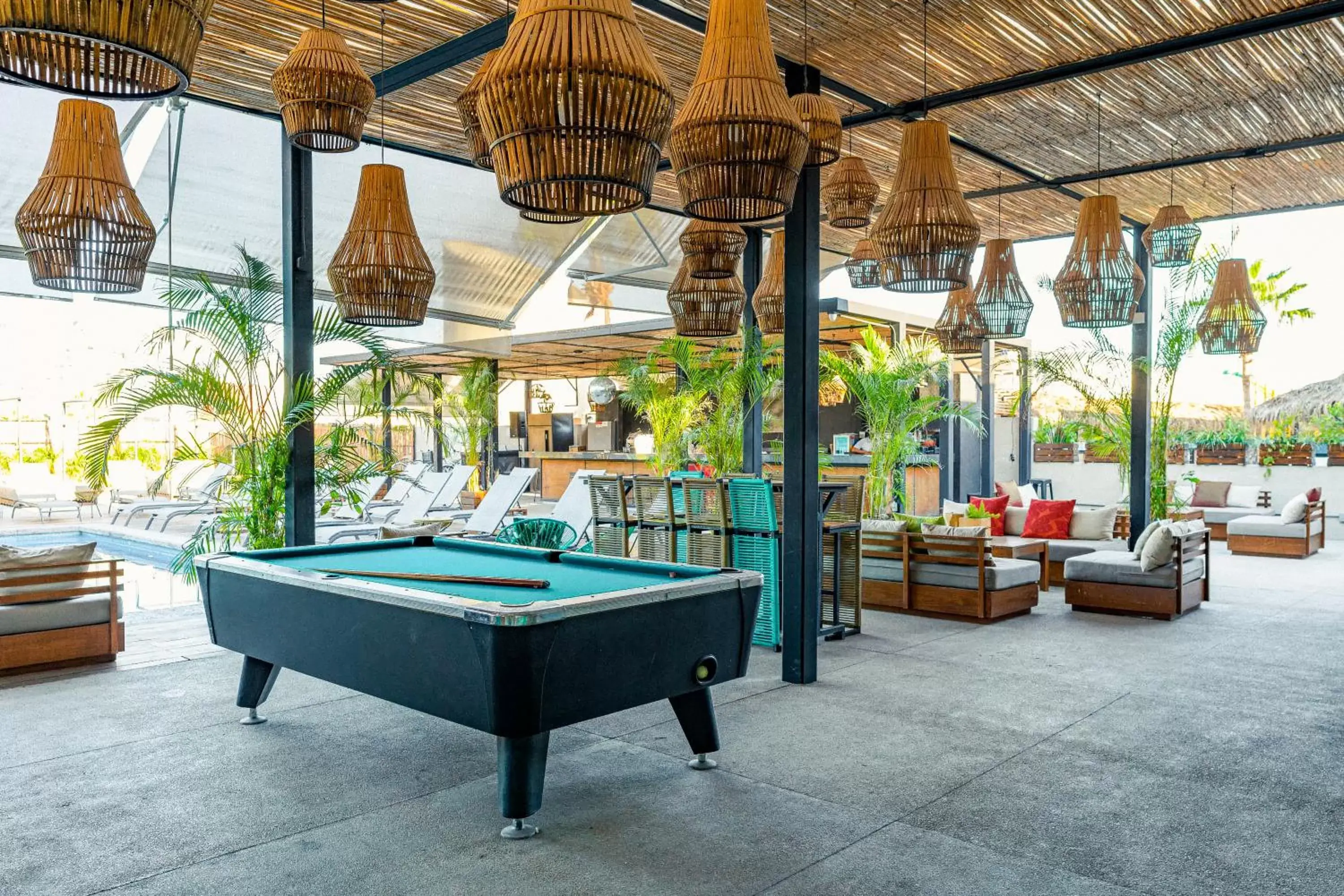 Lounge or bar, Billiards in Mayan Monkey Los Cabos