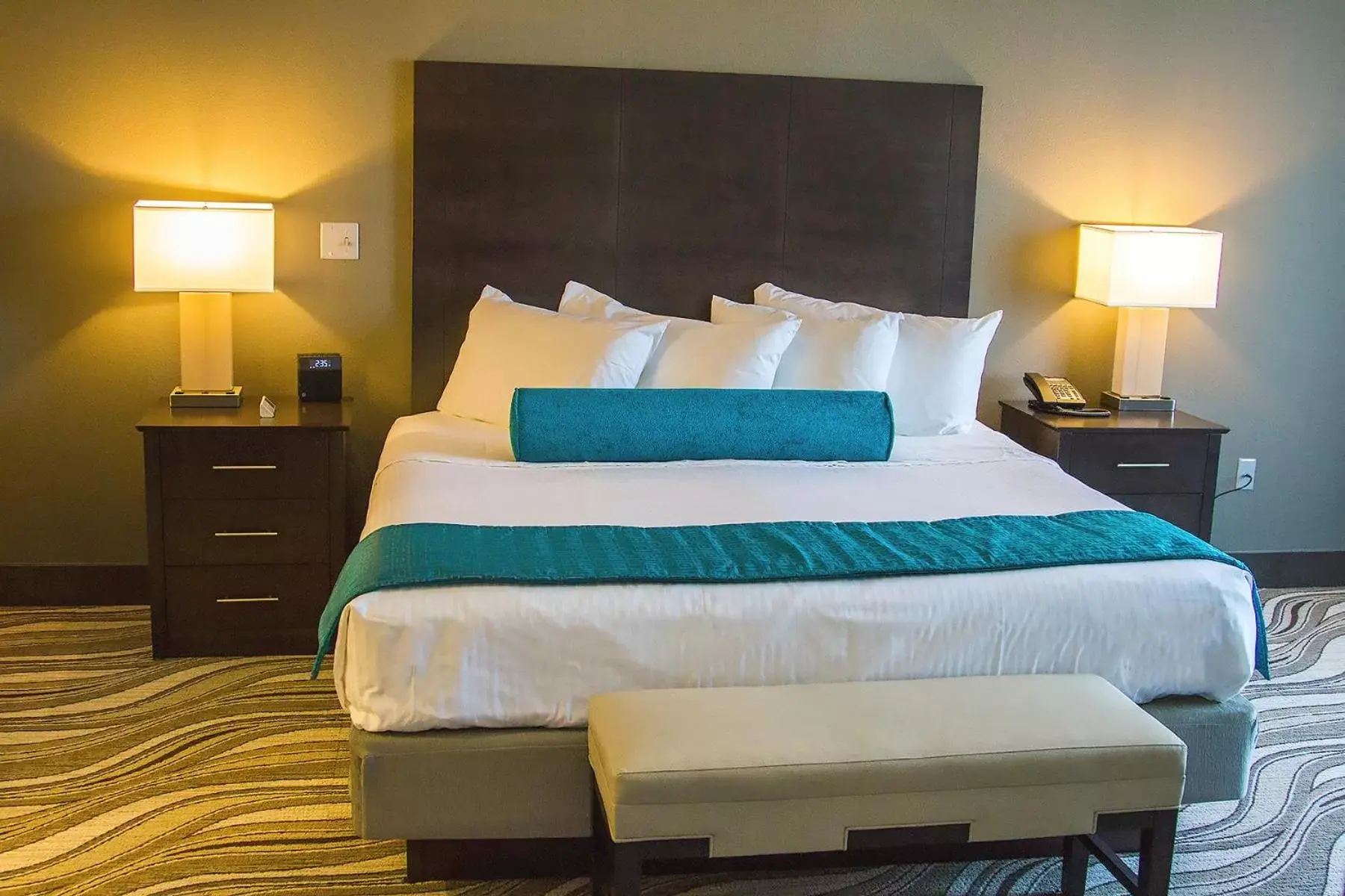Bed in River Bend Casino & Hotel