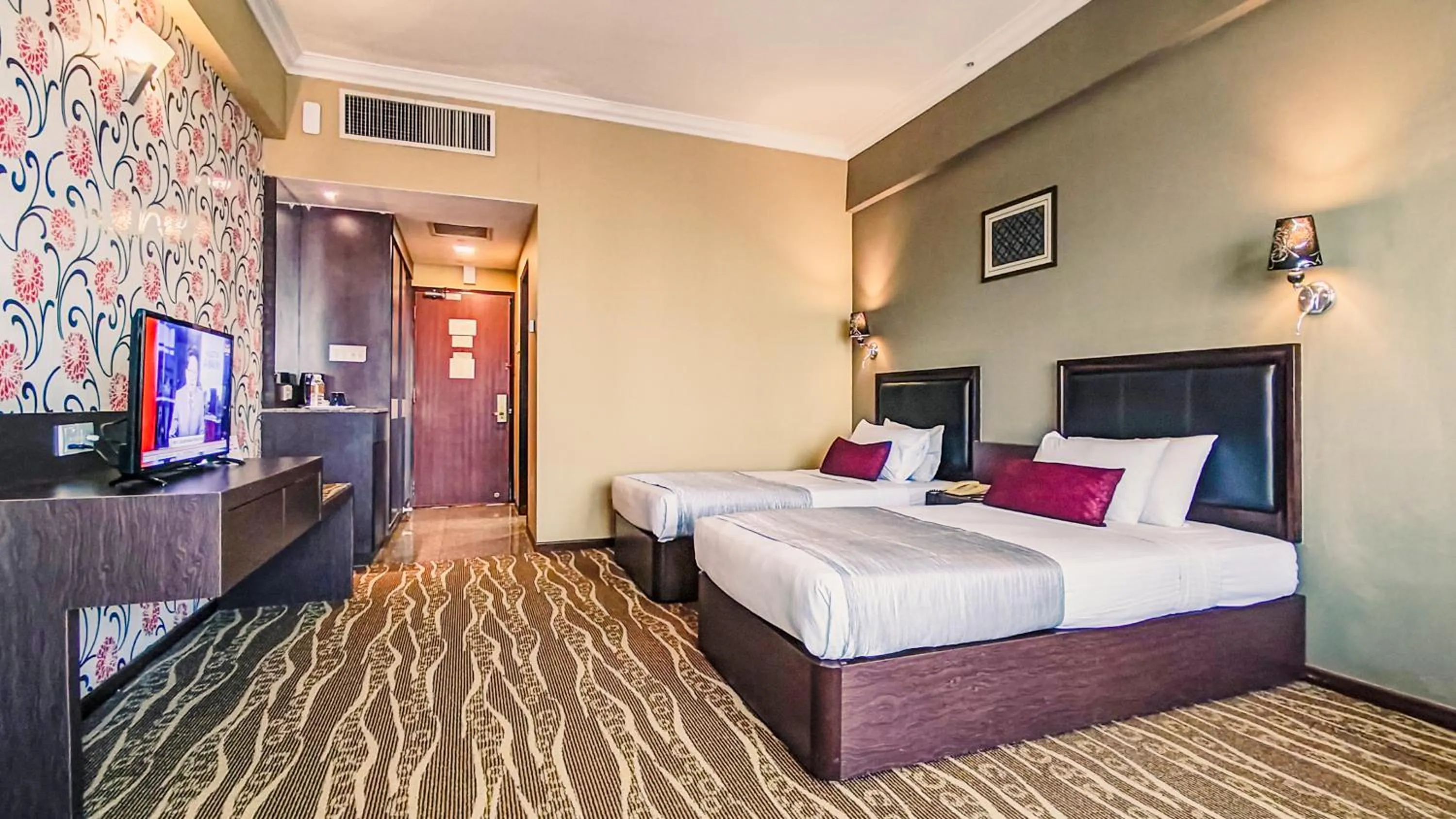 Bed in New York Hotel