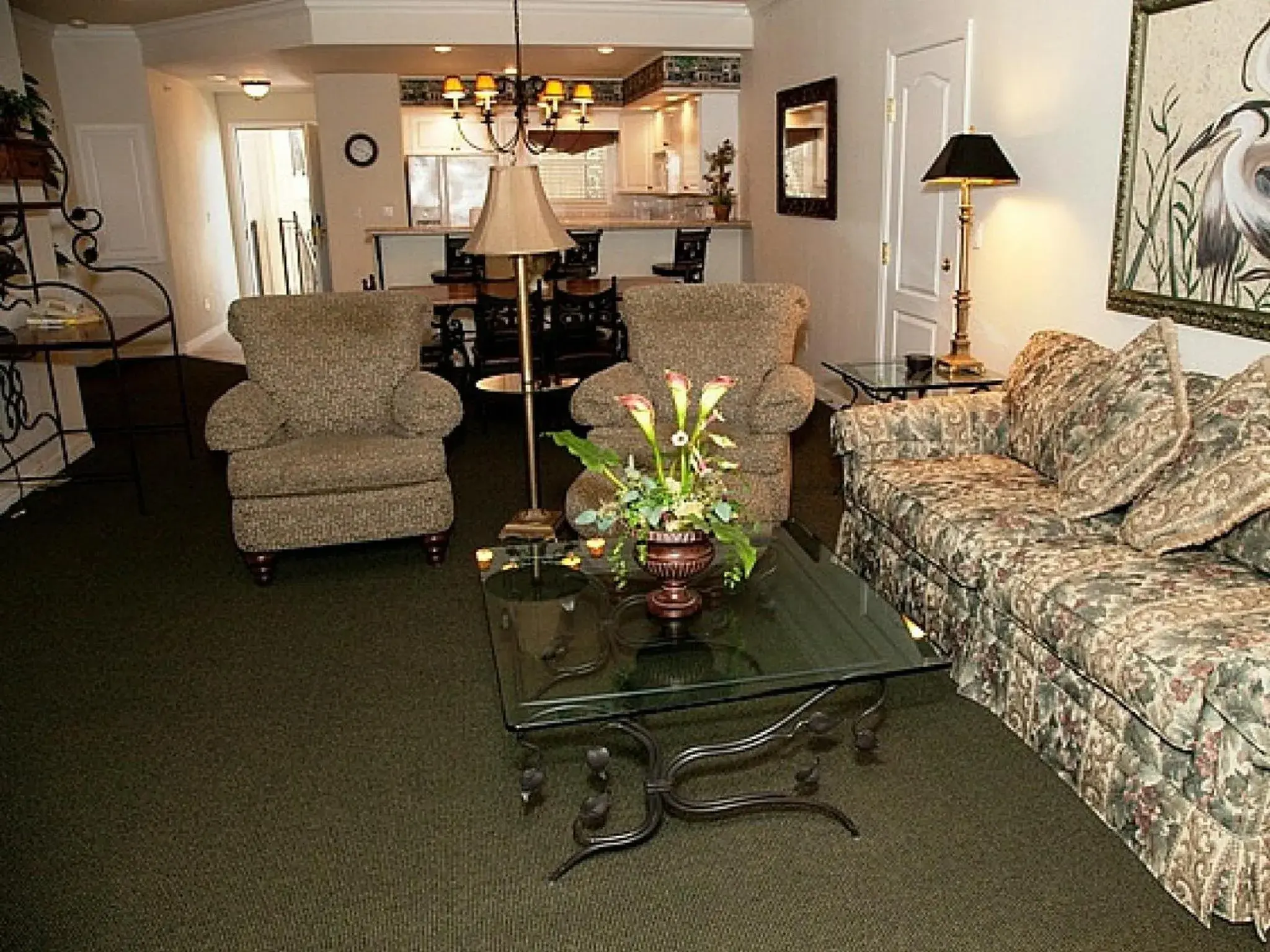 Living room, Seating Area in French Quarter Resort