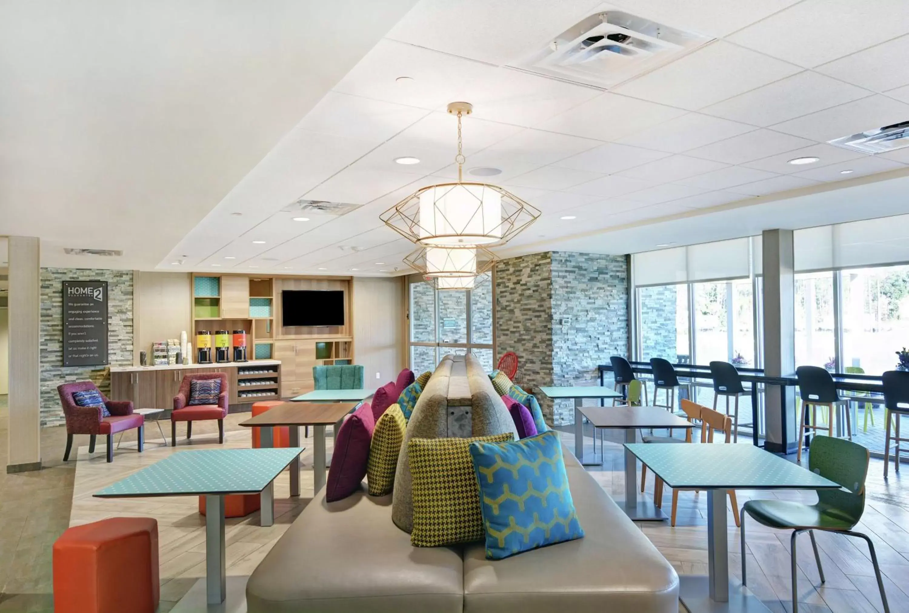 Lobby or reception, Restaurant/Places to Eat in Home2 Suites By Hilton Richmond Hill Savannah I-95