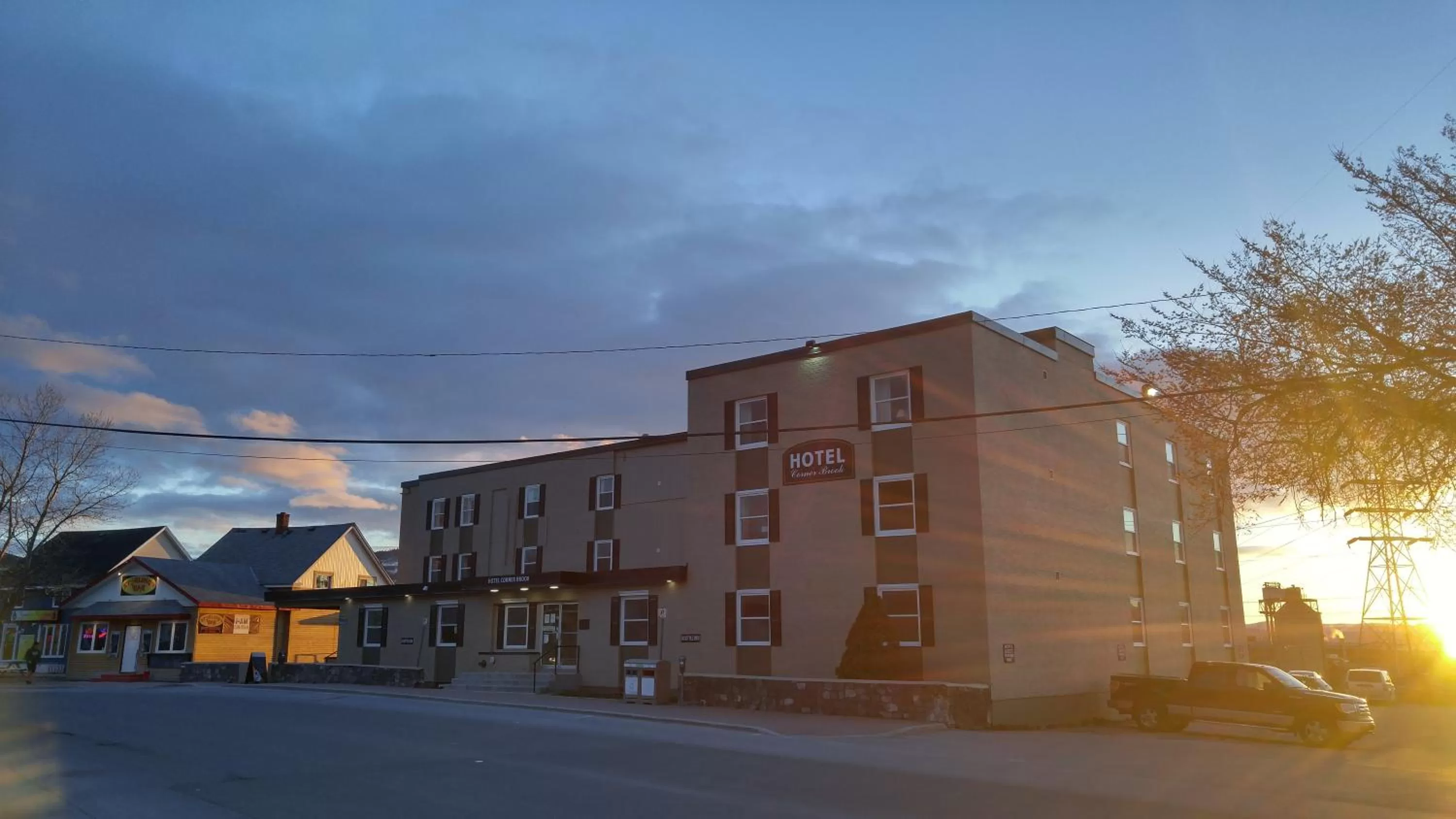 Facade/entrance, Property Building in Historic Hotel Corner Brook