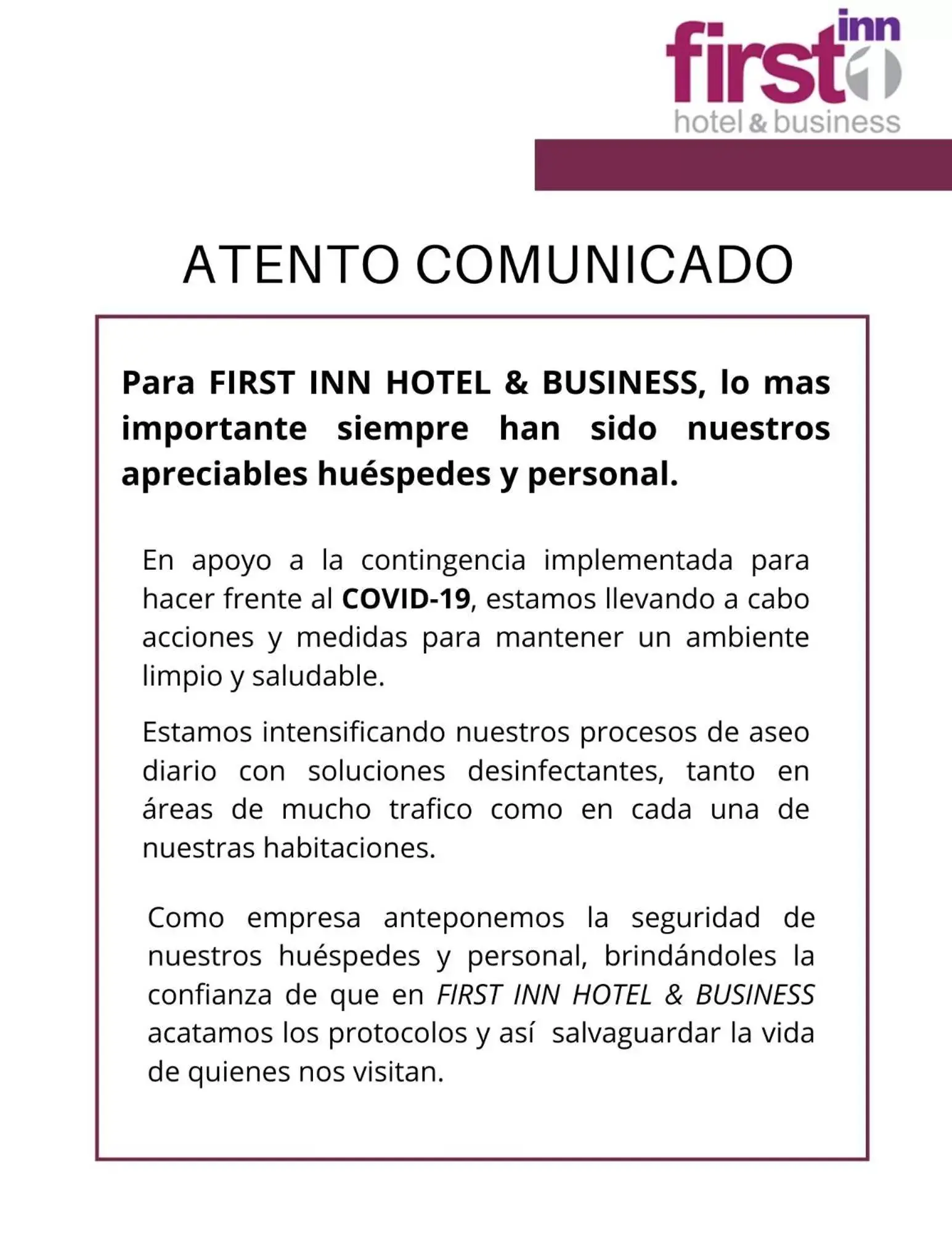 Text overlay in First Inn Hotel & Business
