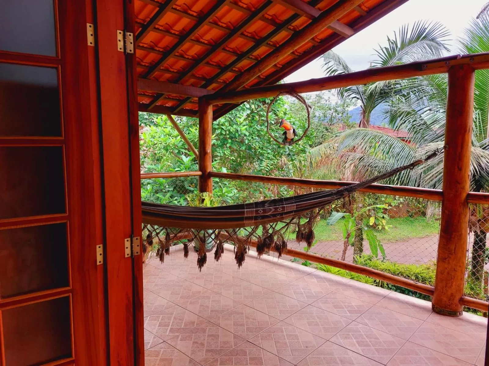 Balcony/Terrace in Pousada Capim Melado