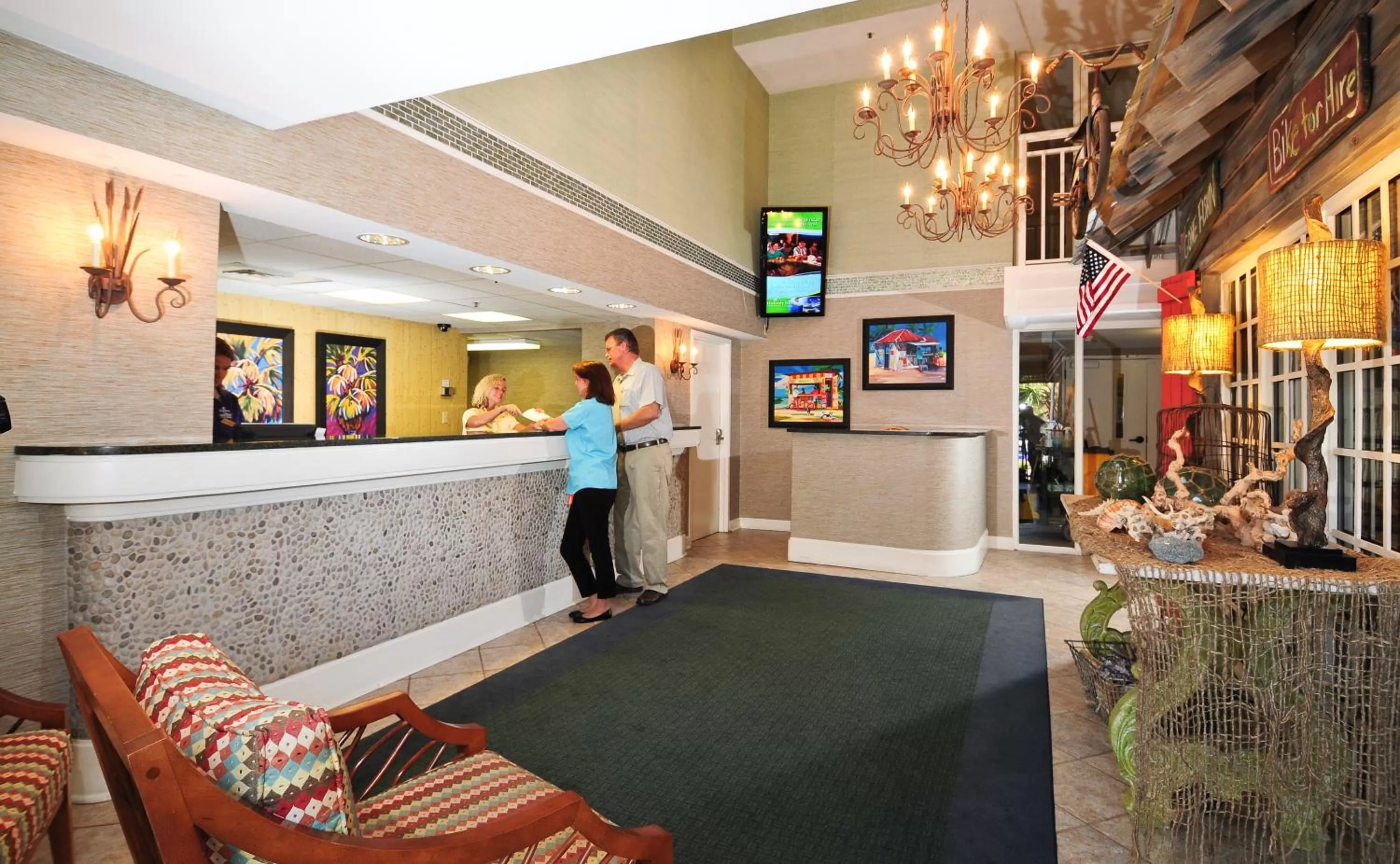 Lobby or reception in Holiday Pavilion Resort on the Boardwalk