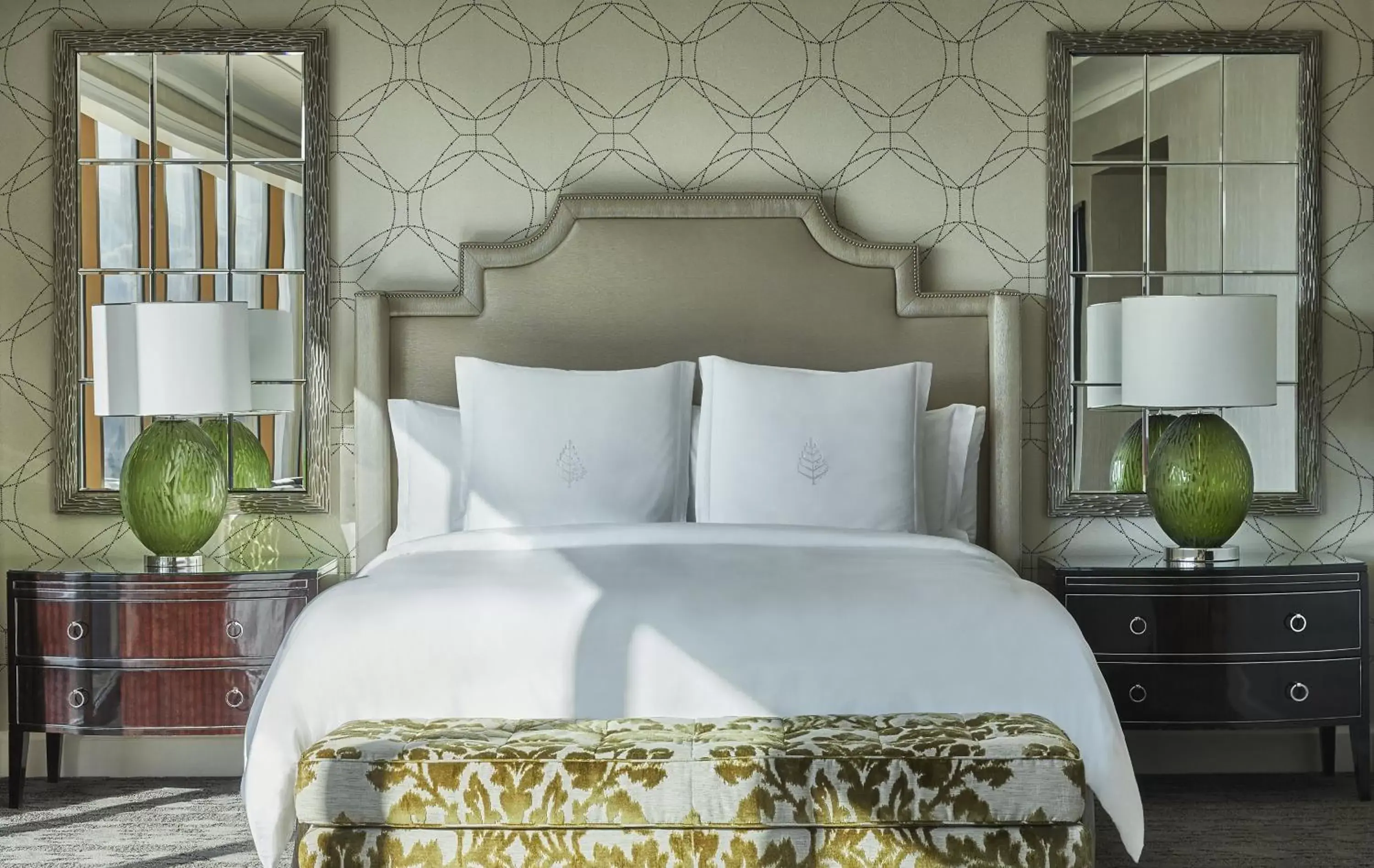Decorative detail, Bed in Four Seasons Hotel Las Vegas