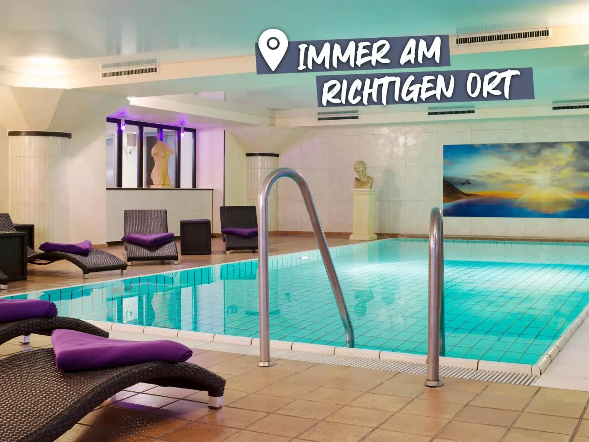 Pool view, Swimming Pool in ACHAT Hotel Wetzlar