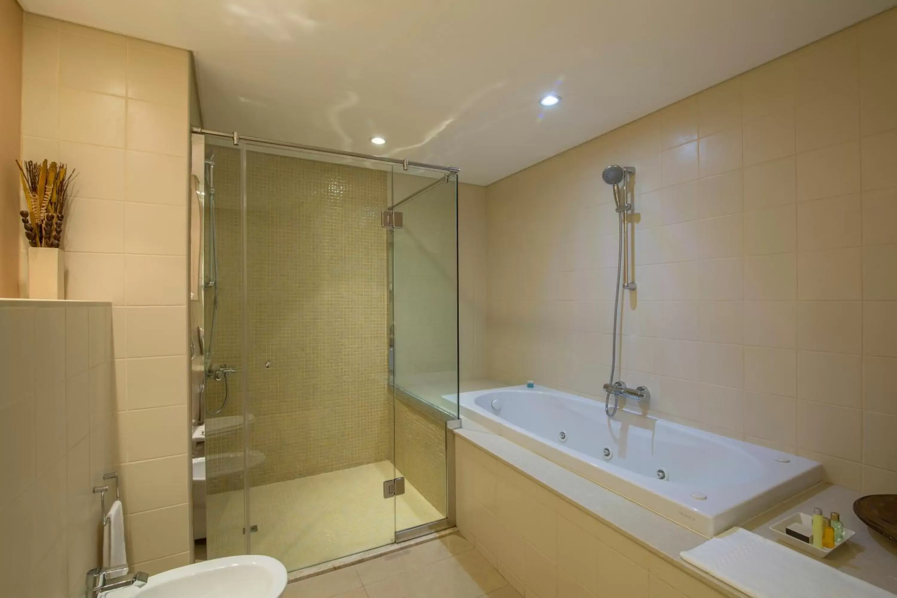 Shower, Bathroom in Millennium Central Al Mafraq