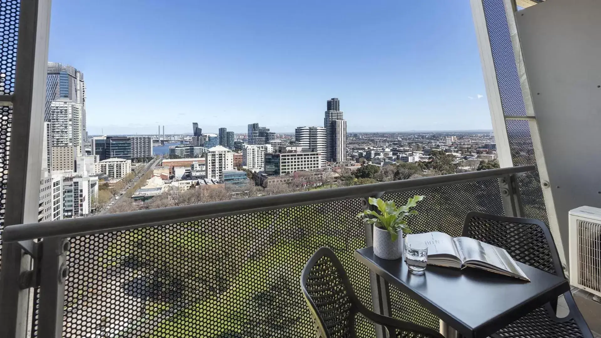 View (from property/room) in Oaks Melbourne on William Suites