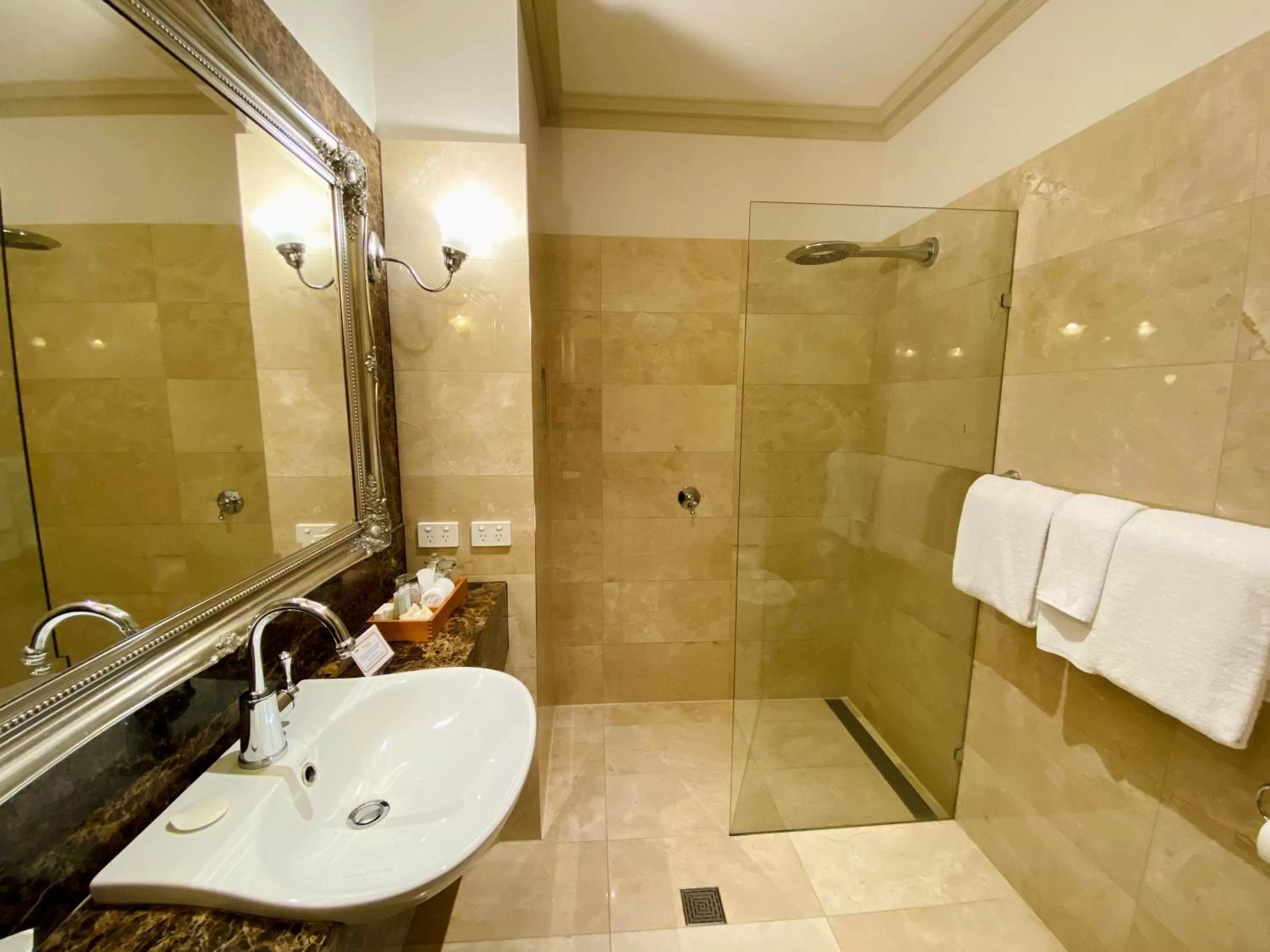 Shower in Royal Albert Hotel