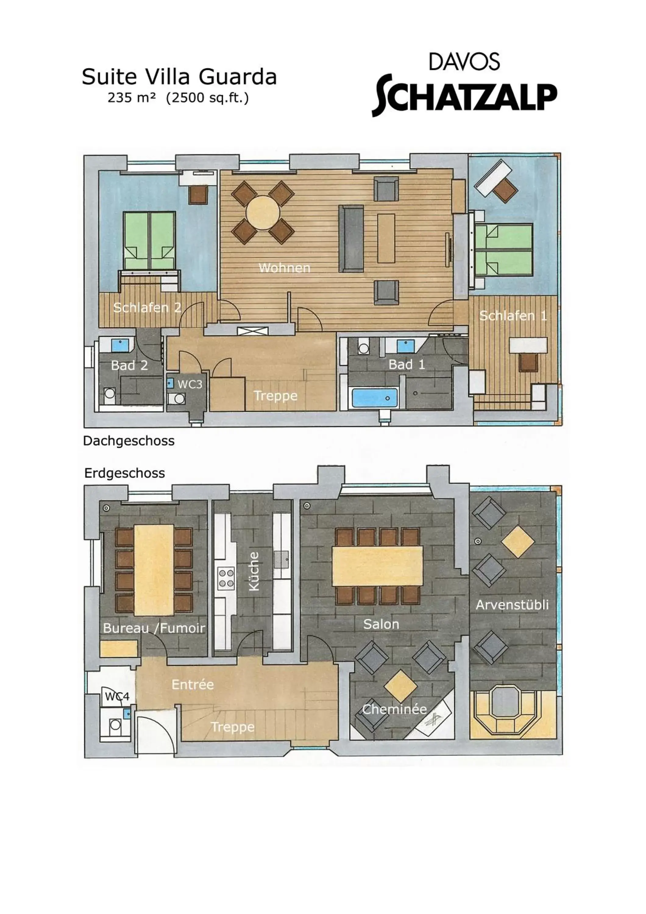 Floor Plan in Schatzalp Hotel