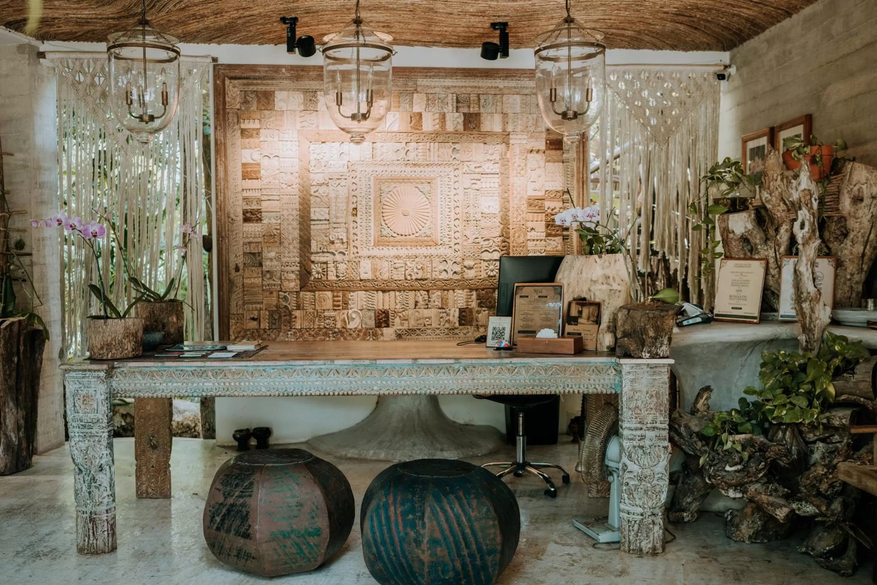 Lobby or reception in Orchid House Tulum Jungle