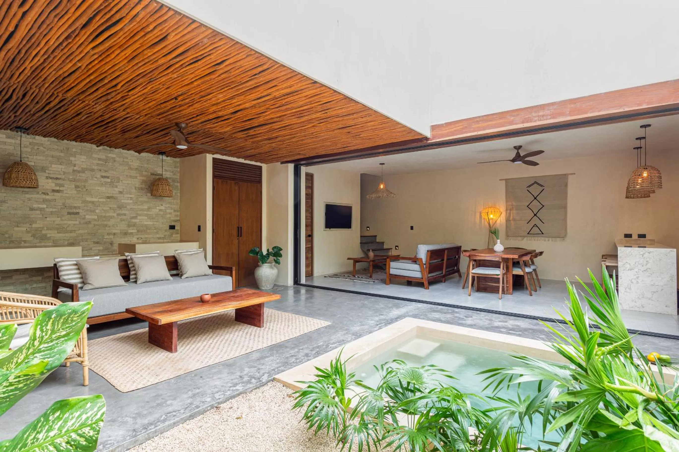 Patio in Atman Residences Tulum