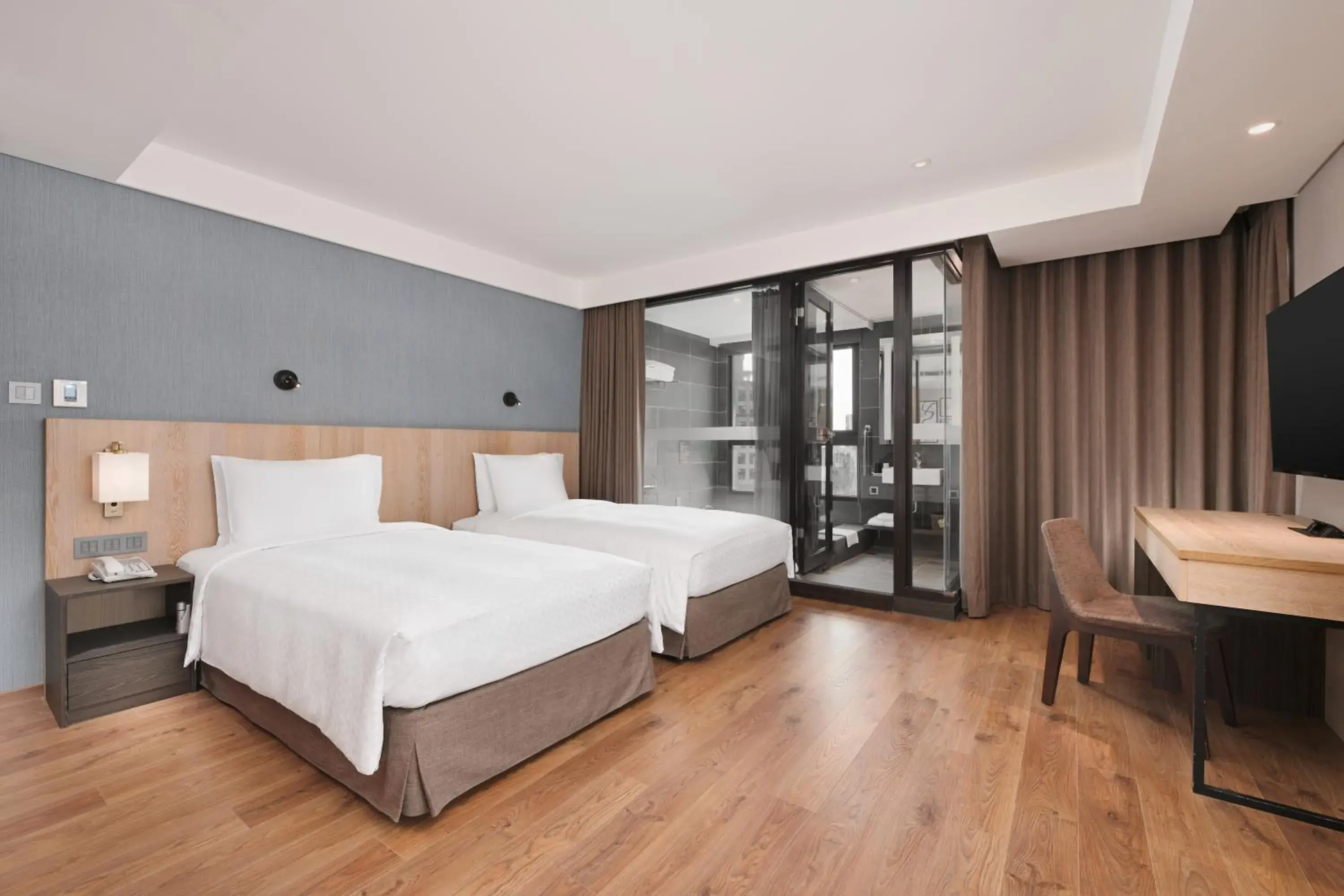 Bedroom, Bed in Four Points by Sheraton Yilan Jiaoxi