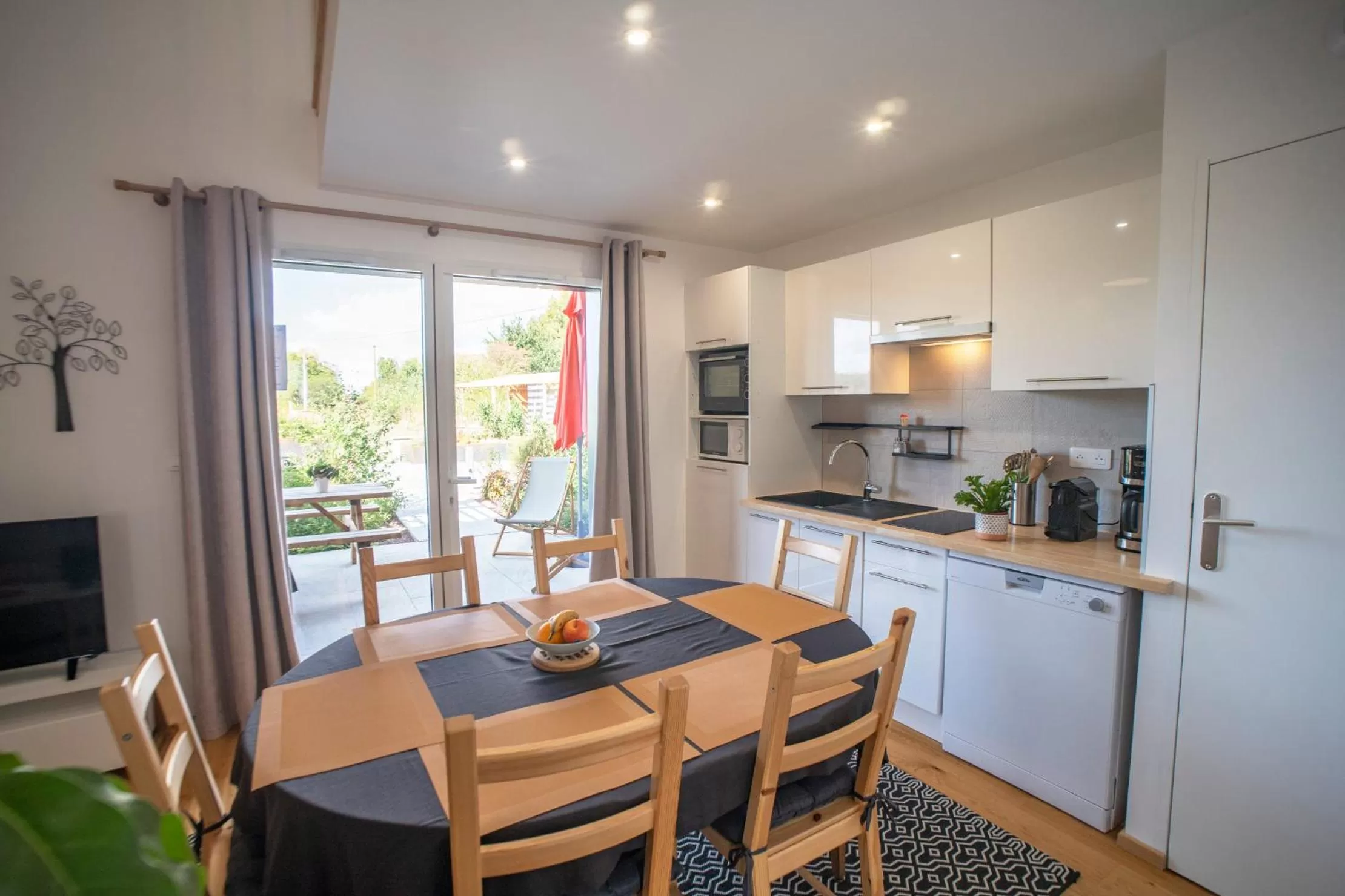 Kitchen or kitchenette in Le jardin des 4 saisons