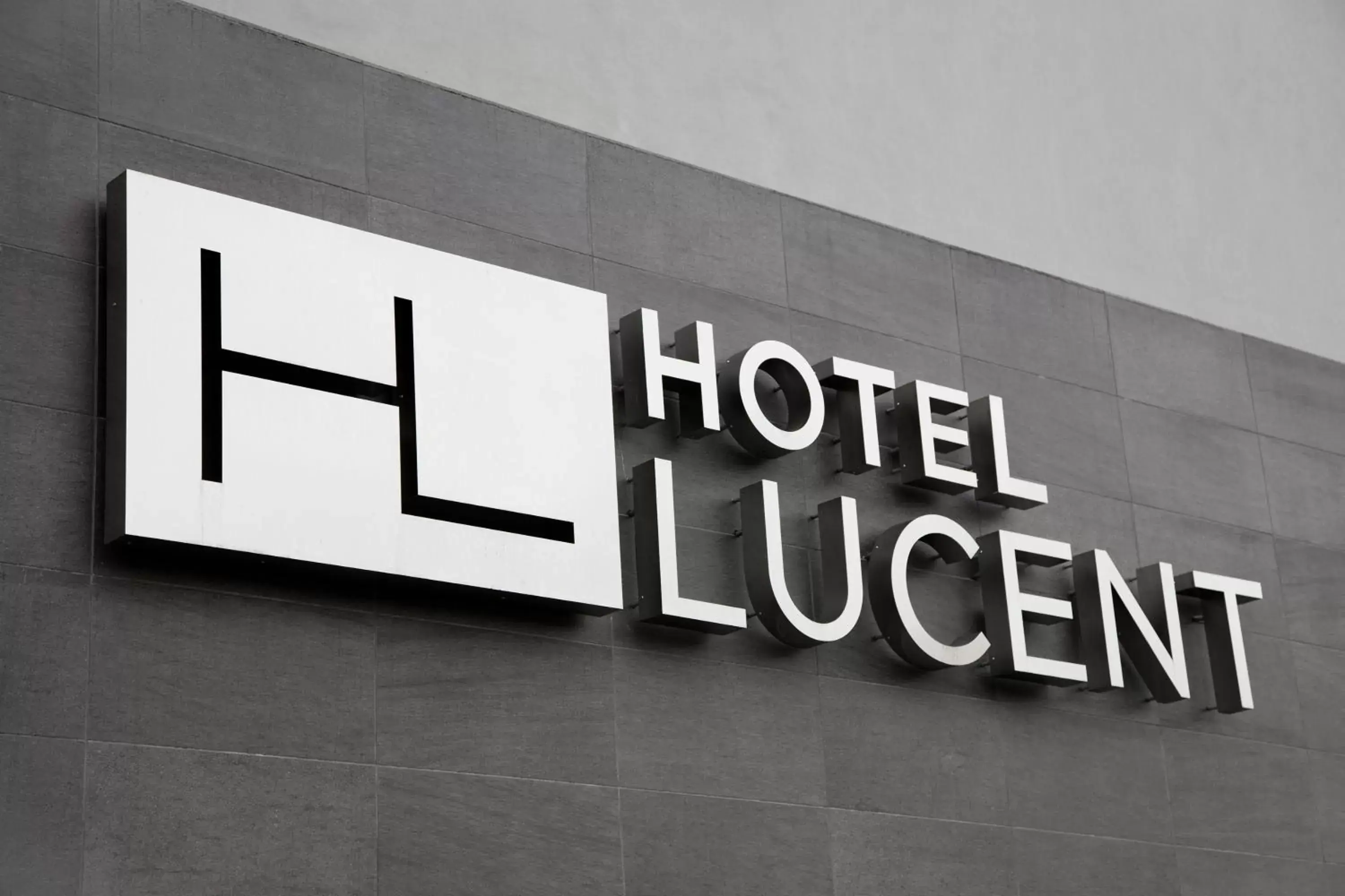 Property logo or sign in Hotel Lucent