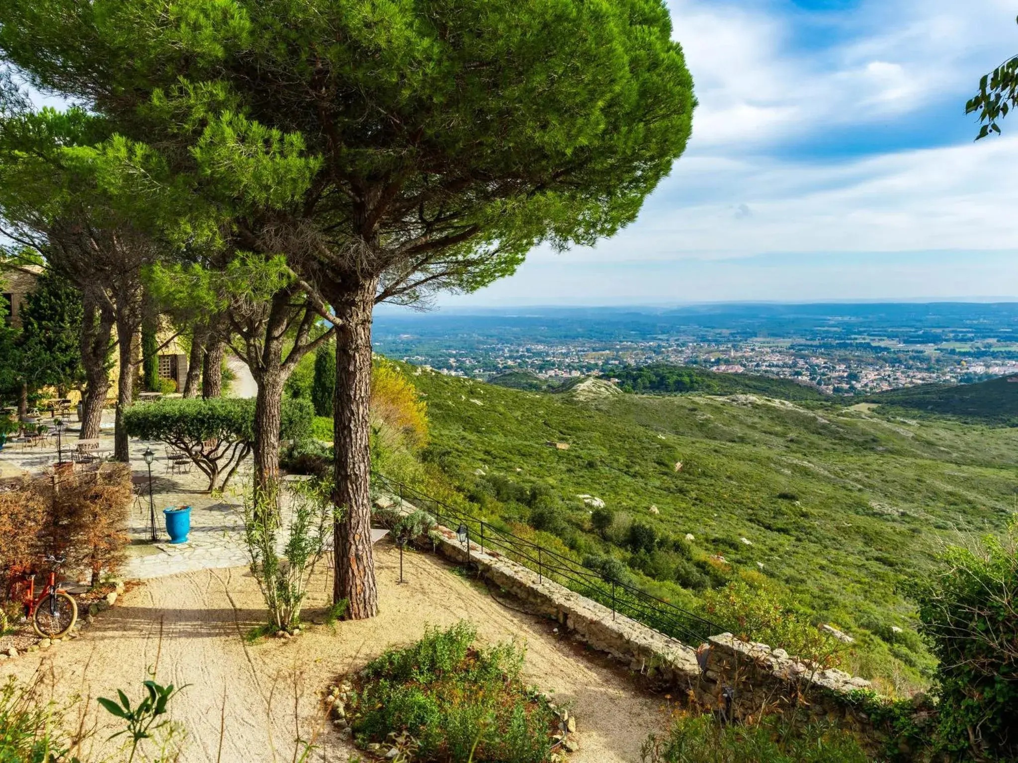 Natural landscape in Abbaye de Sainte Croix