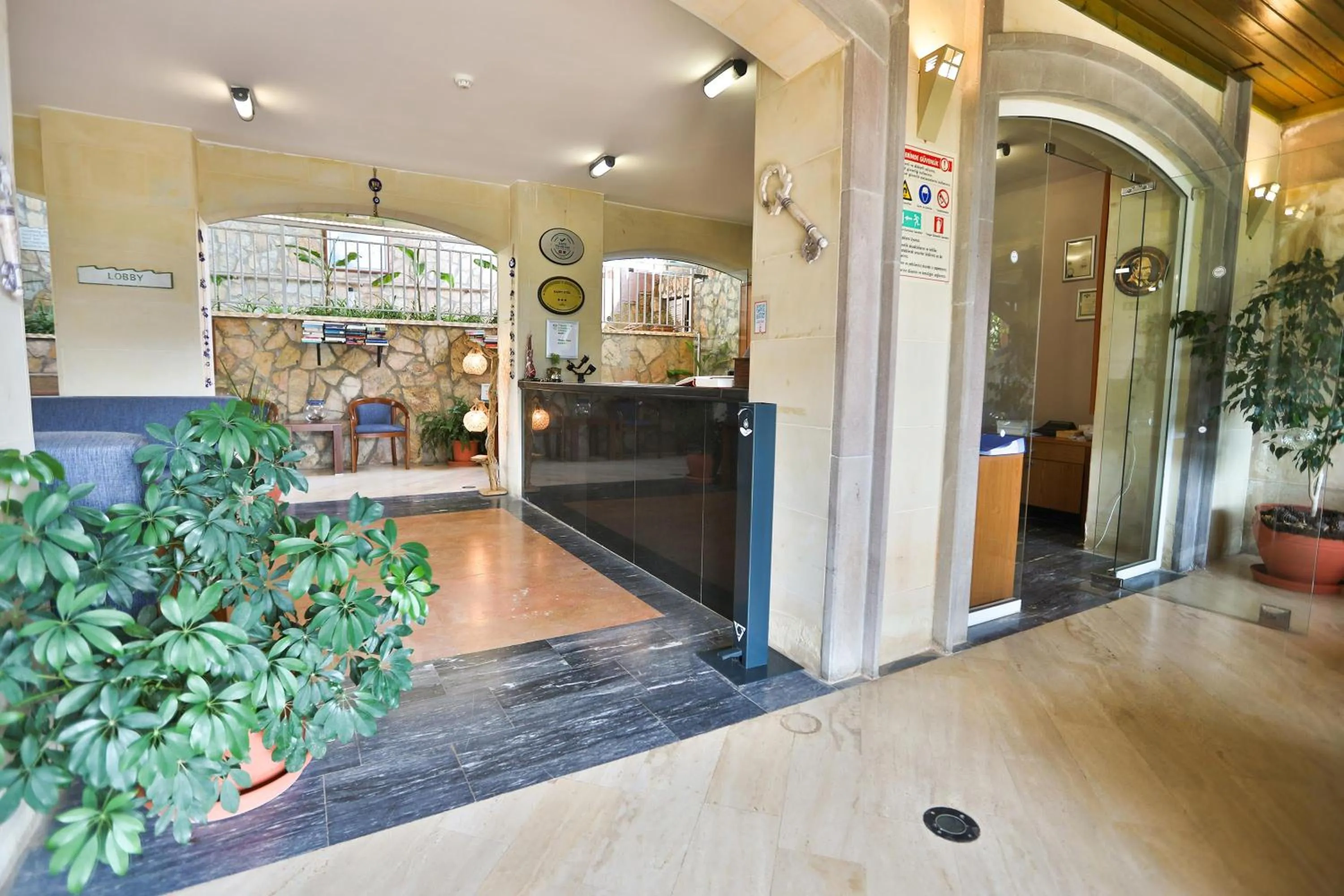 Lobby or reception in Happy Hotel Kalkan