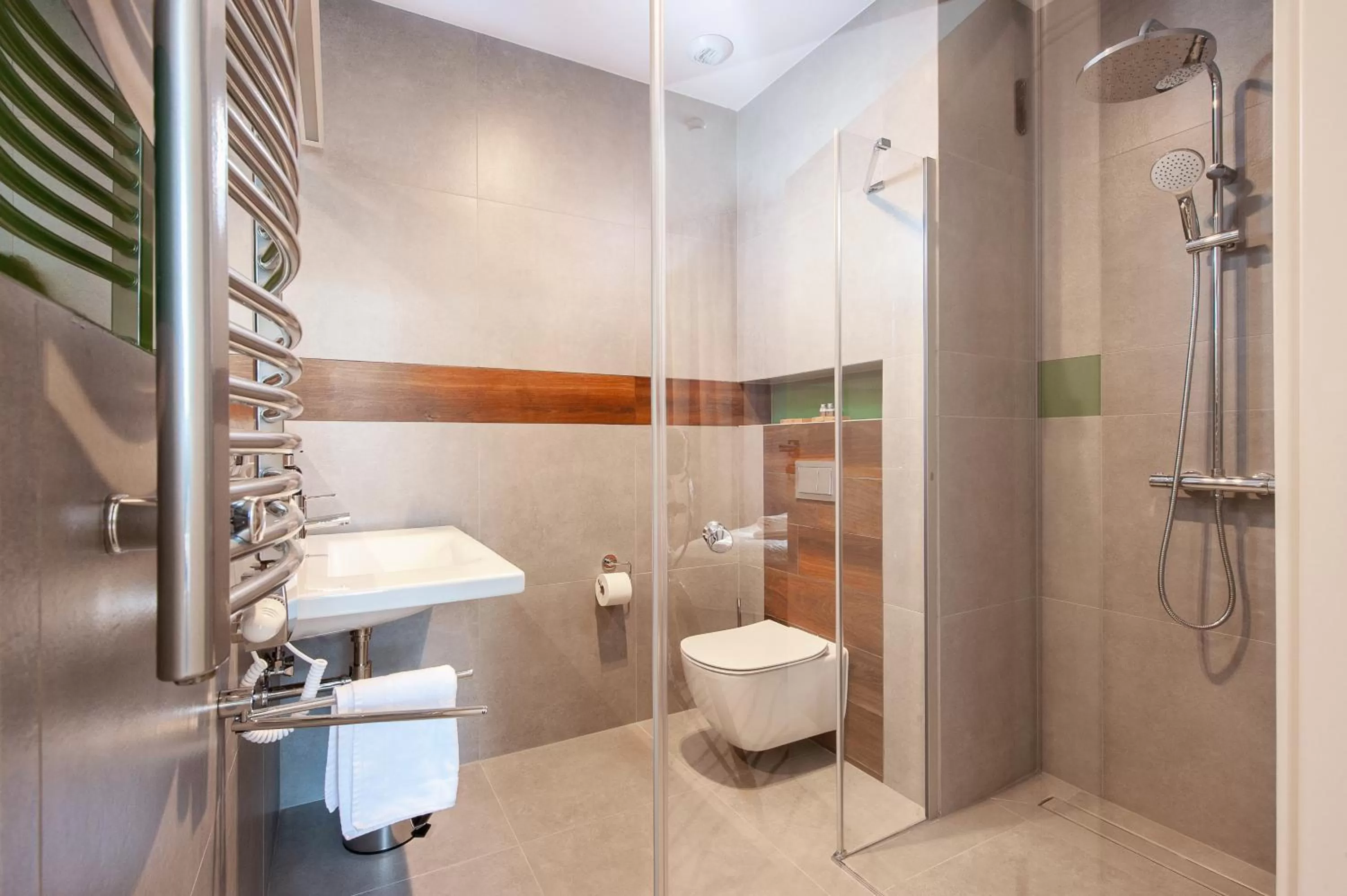 Shower in Plaza Boutique Hotel