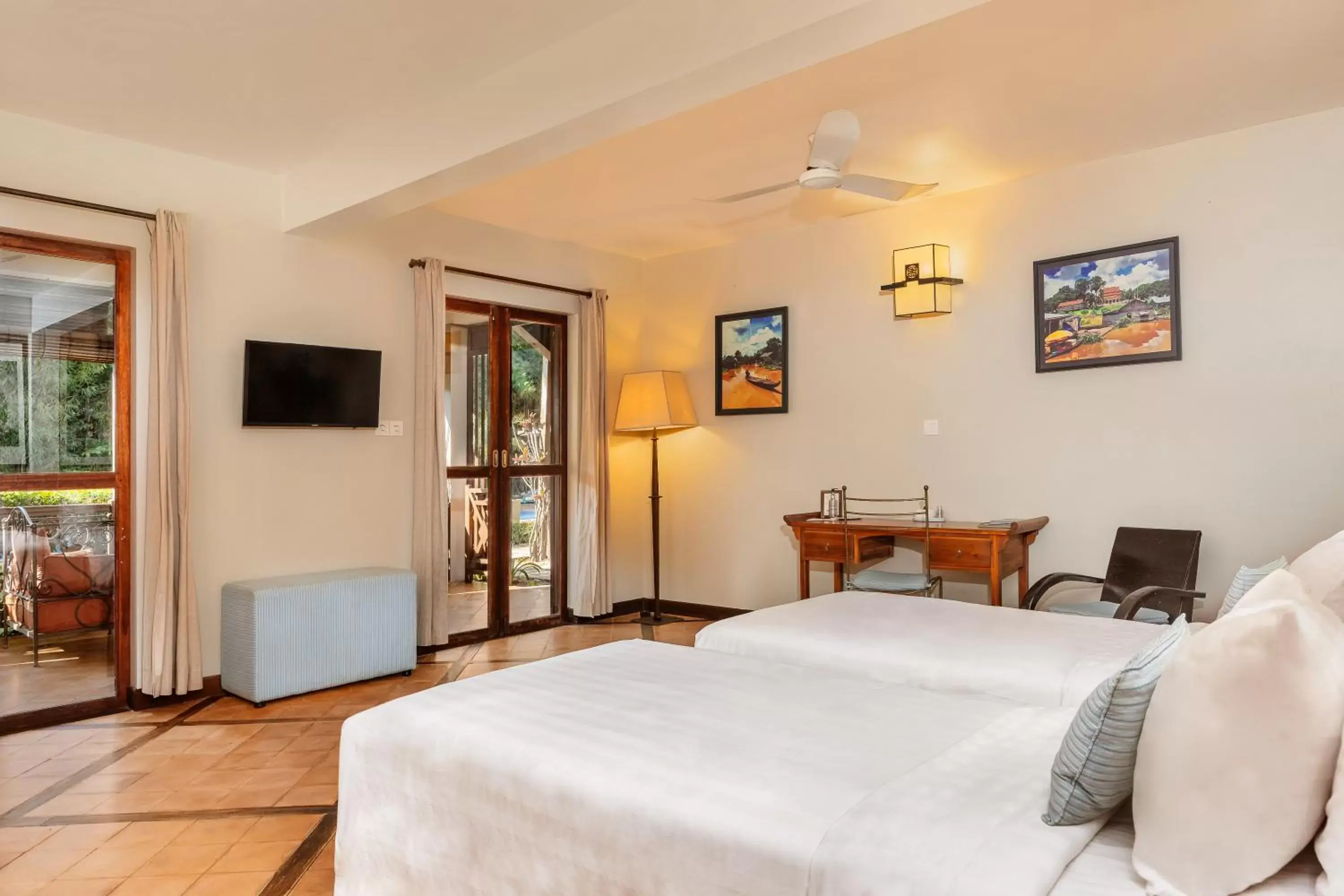 Bedroom, Bed in La Palmeraie D'angkor Bedroom, Bed in La Palmeraie D'angkor