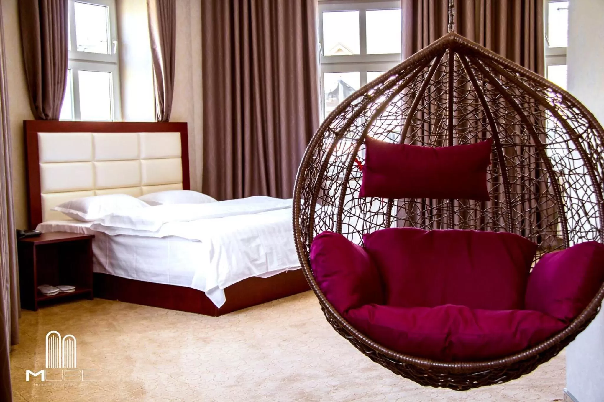 Bedroom, Bed in Hotel MUSE