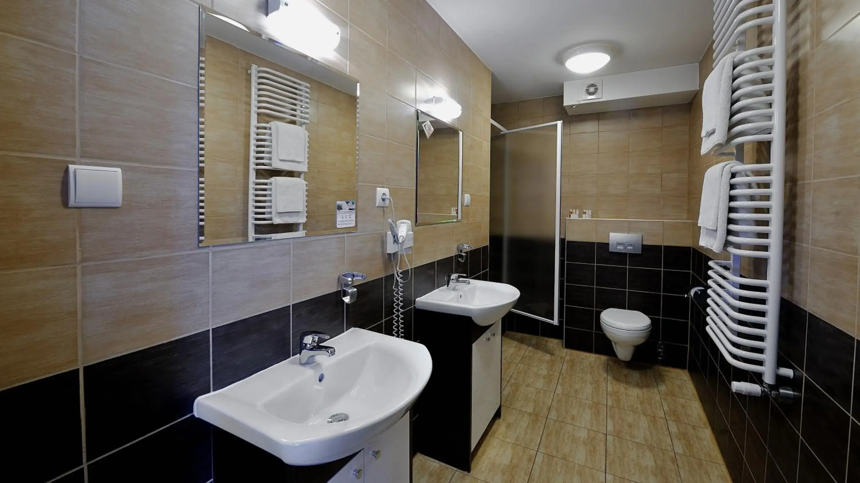 Shower, Bathroom in Hotel Diament Spodek