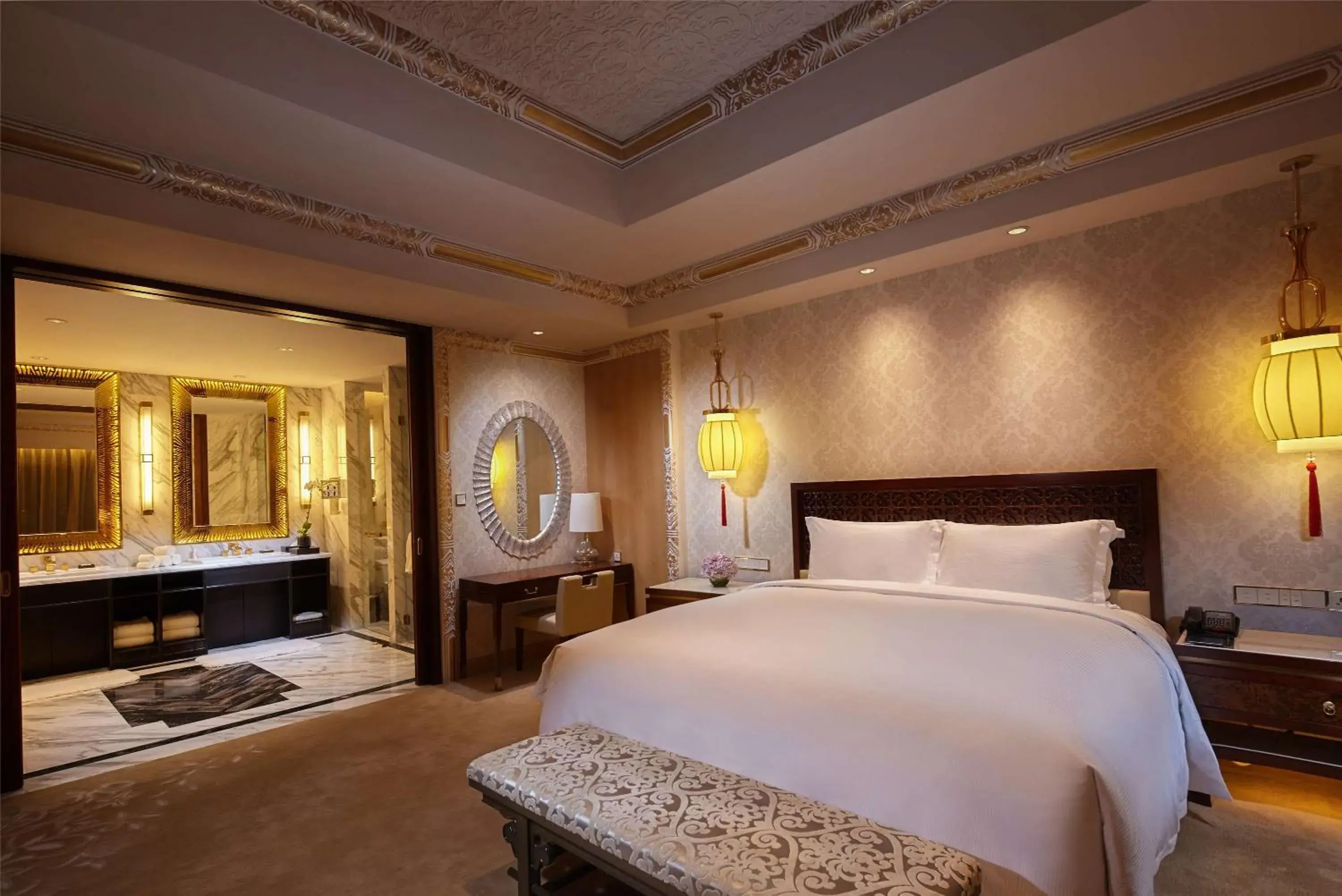 Bed in Hilton Tianjin Eco City