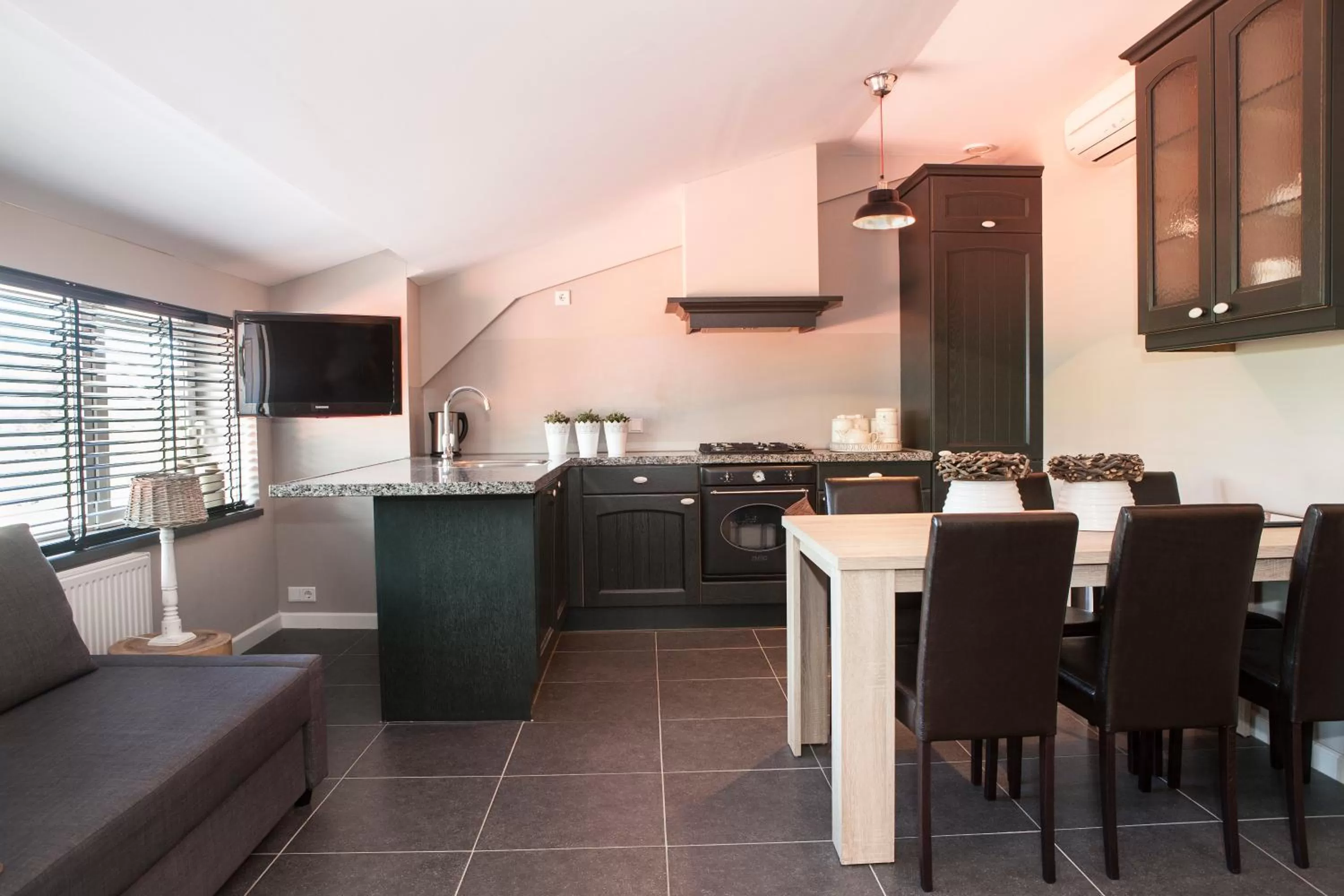 Kitchen or kitchenette in Hotel Restaurant D'n Dries