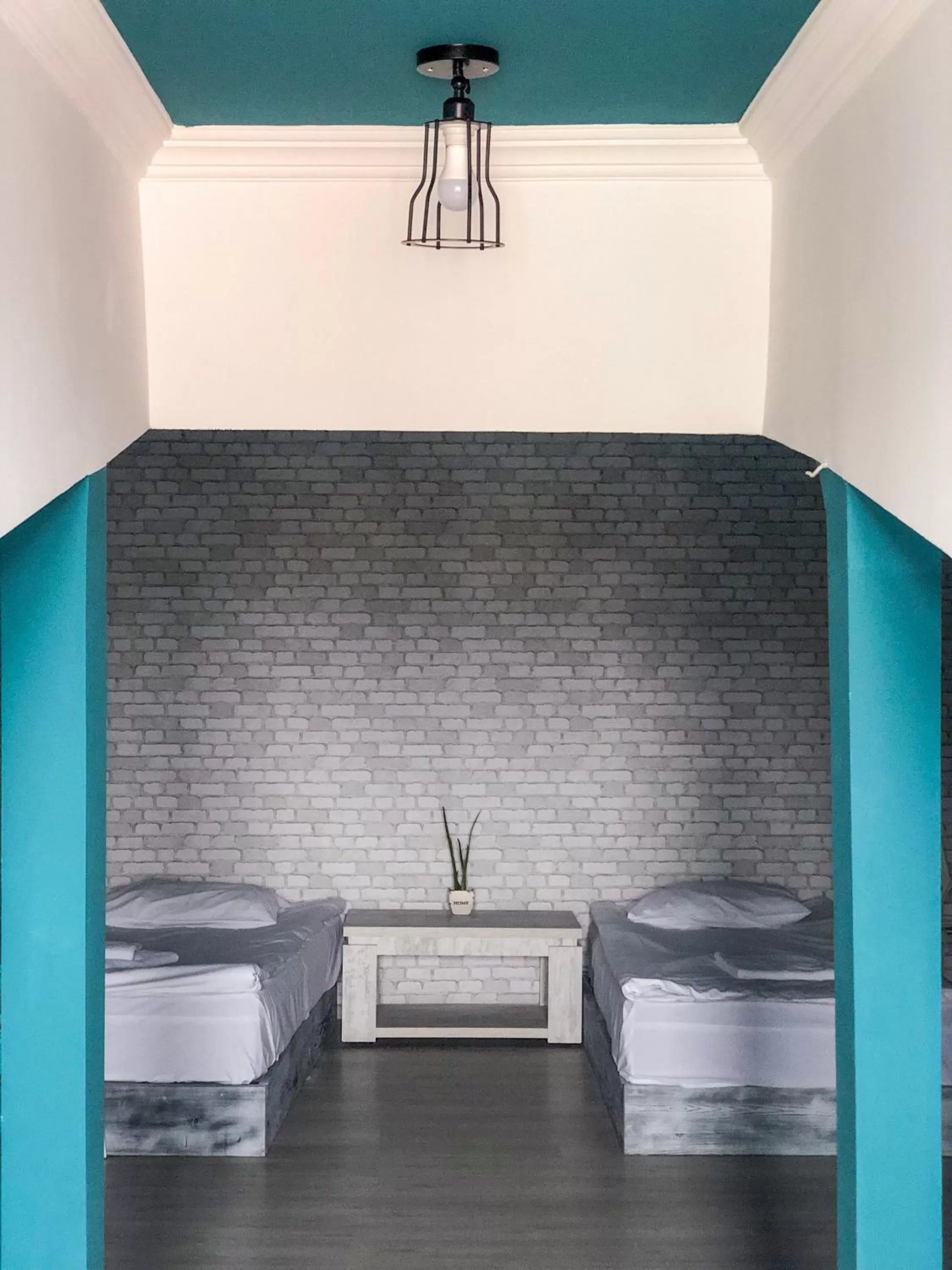 Living room, Bed in Check Point Hotel