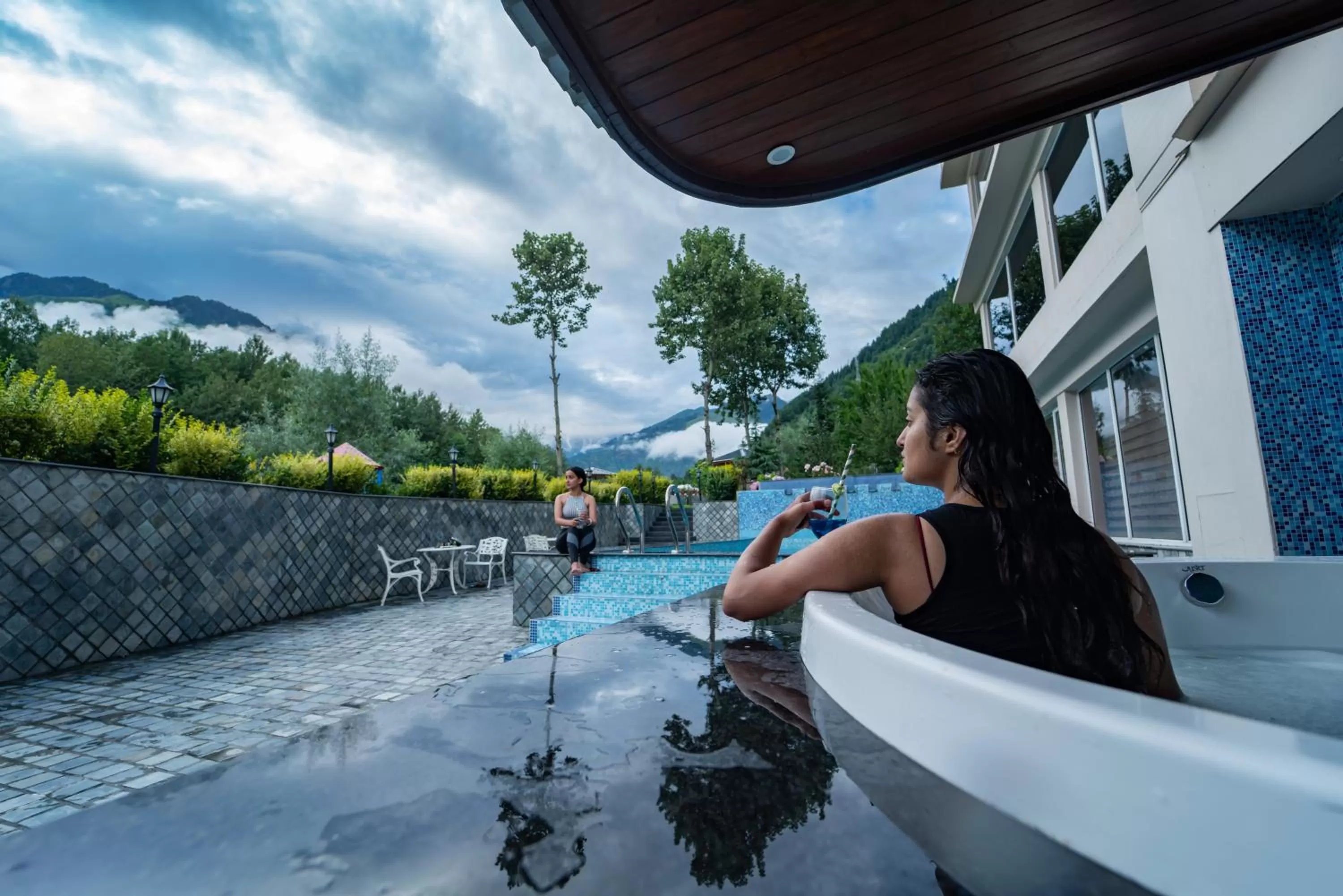 Swimming pool in The Allure Grand Resort -A Majestic Riverside Retreat