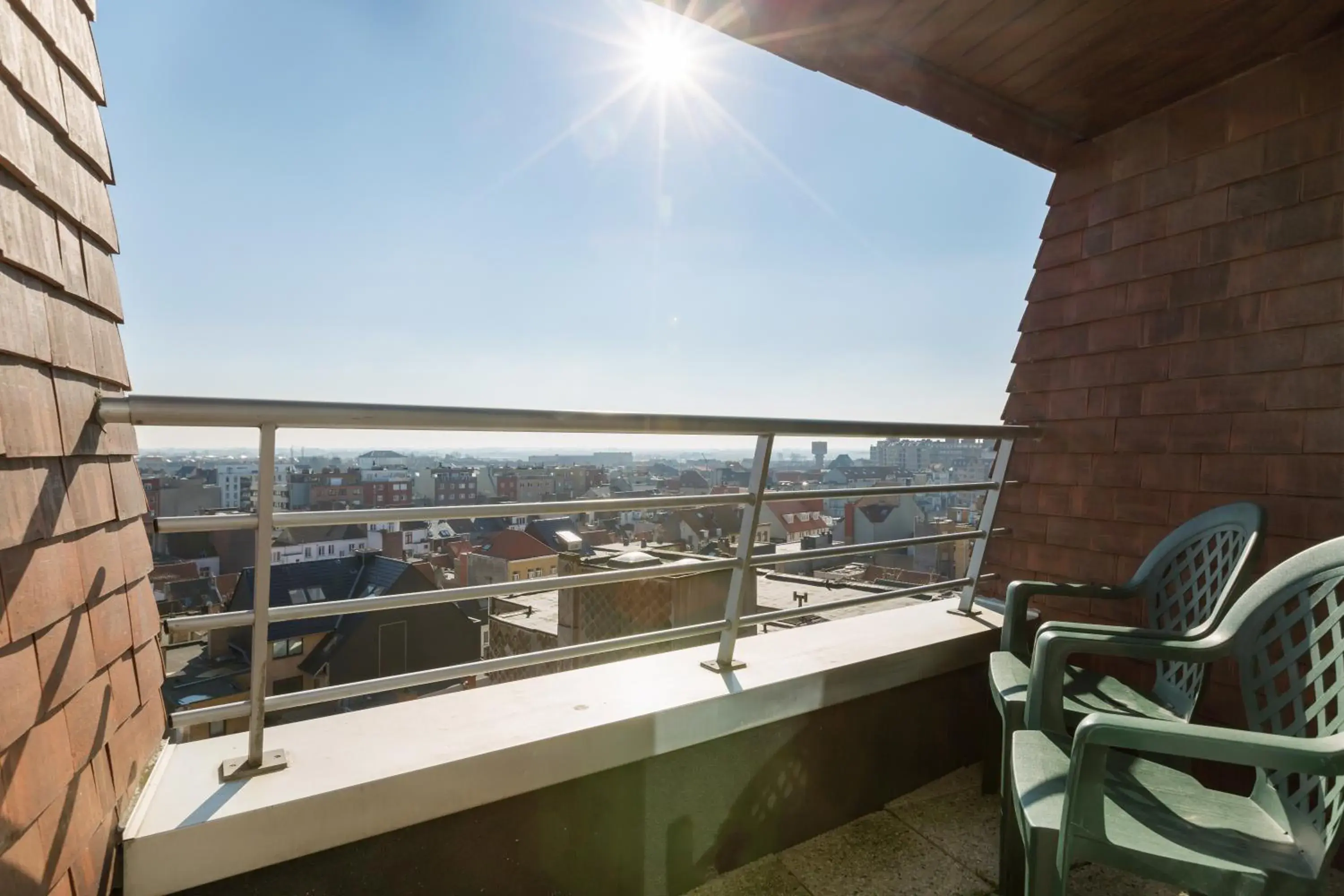 City view, Balcony/Terrace in Aparthotel Blankenberge