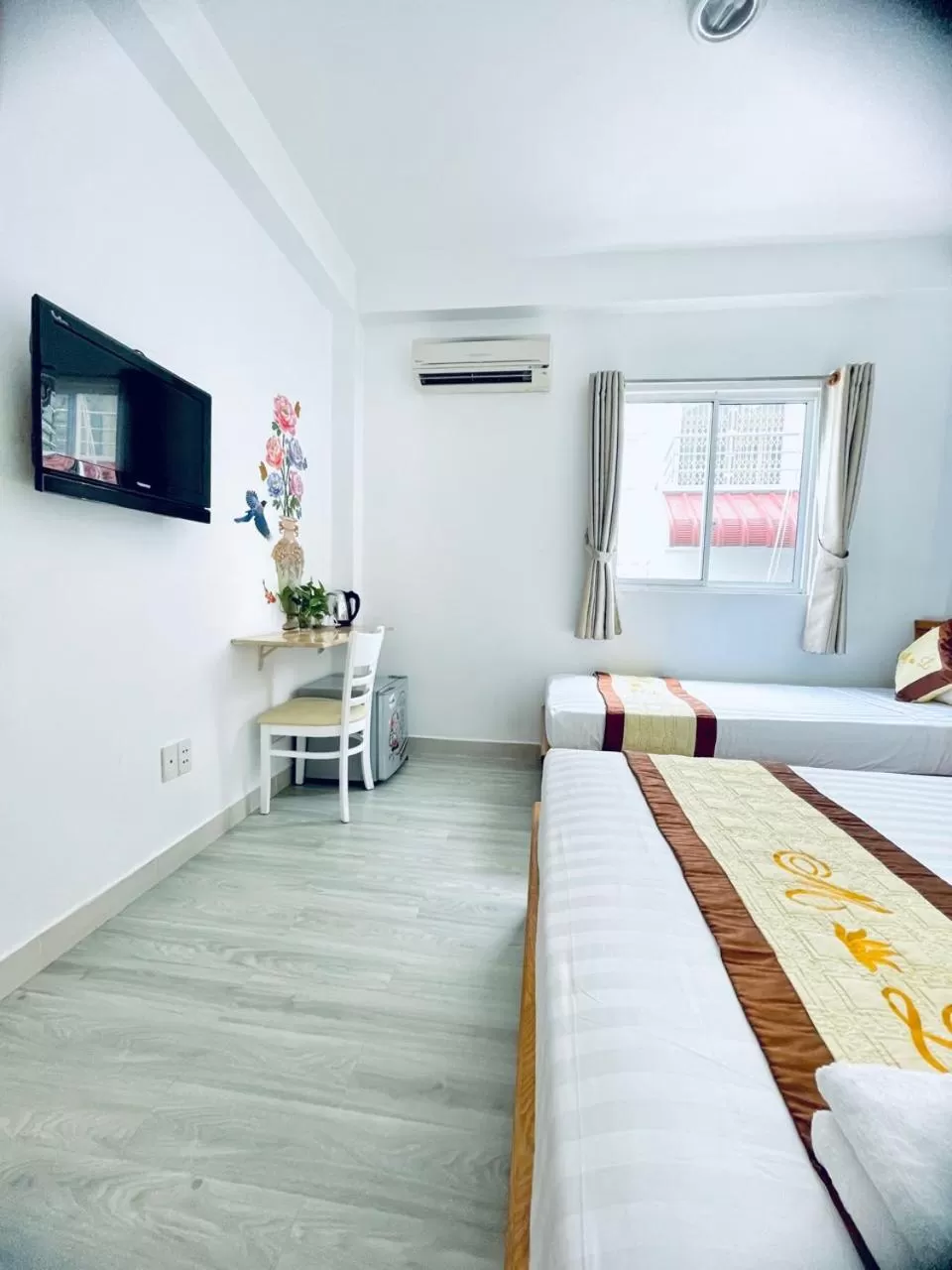 Bed in Marieline Hotel Pham Ngu Lao