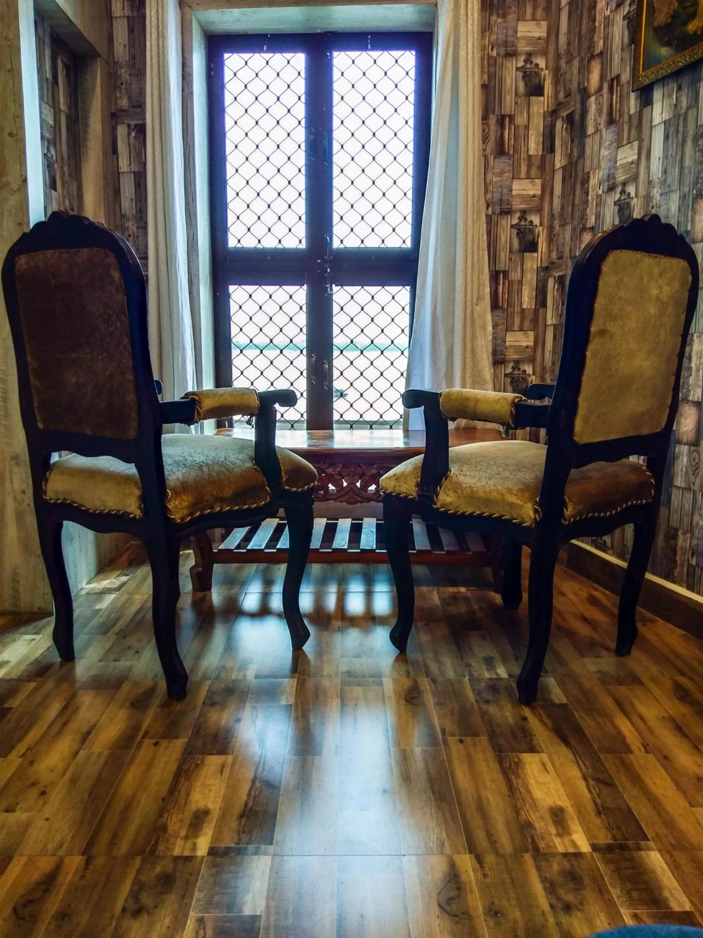 Balcony/Terrace, Seating Area in Dwivedi Hotels Sri Omkar Palace