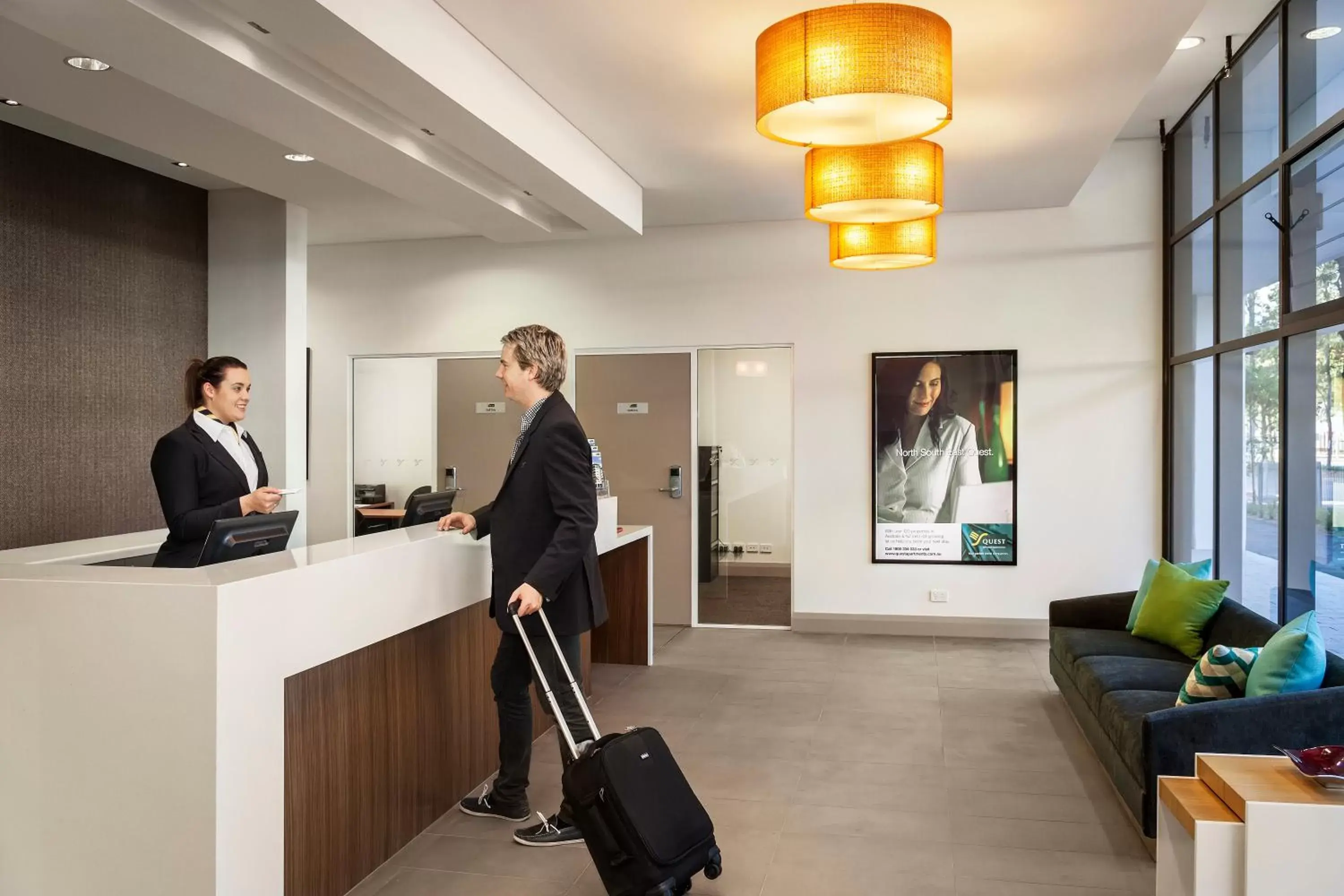 Lobby or reception in Quest at Sydney Olympic Park