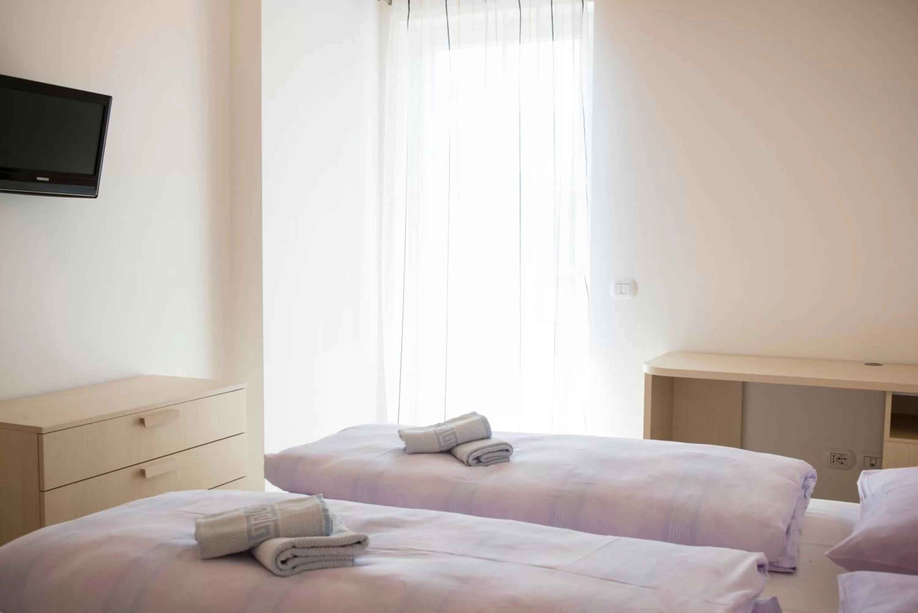 Day, Bed in Apartment Residence Veronika