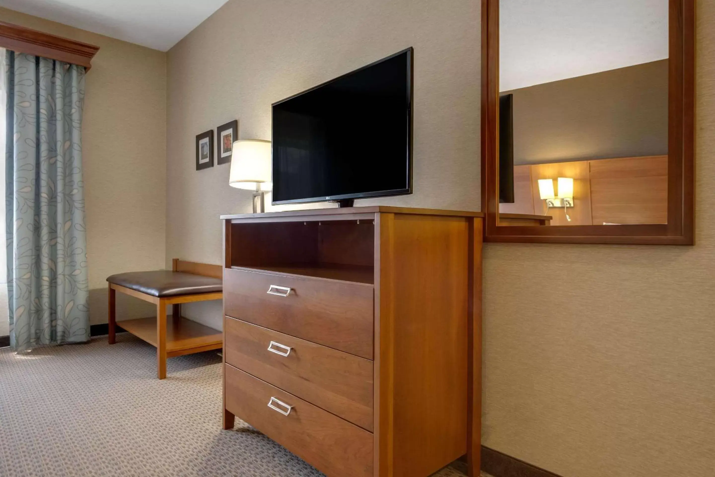 Bedroom, TV/Entertainment Center in Comfort Suites Hotel and Conference Center