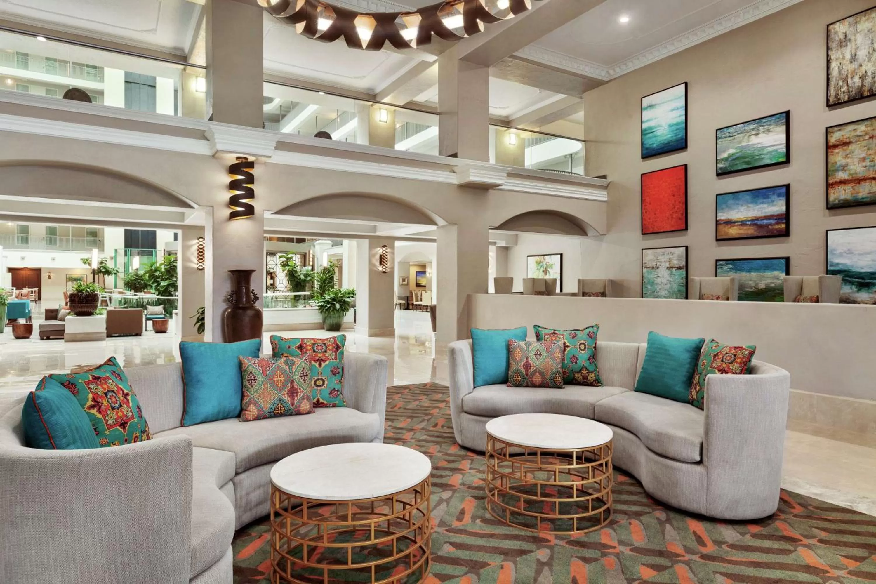 Lobby or reception in Embassy Suites by Hilton Santa Ana Orange County Airport